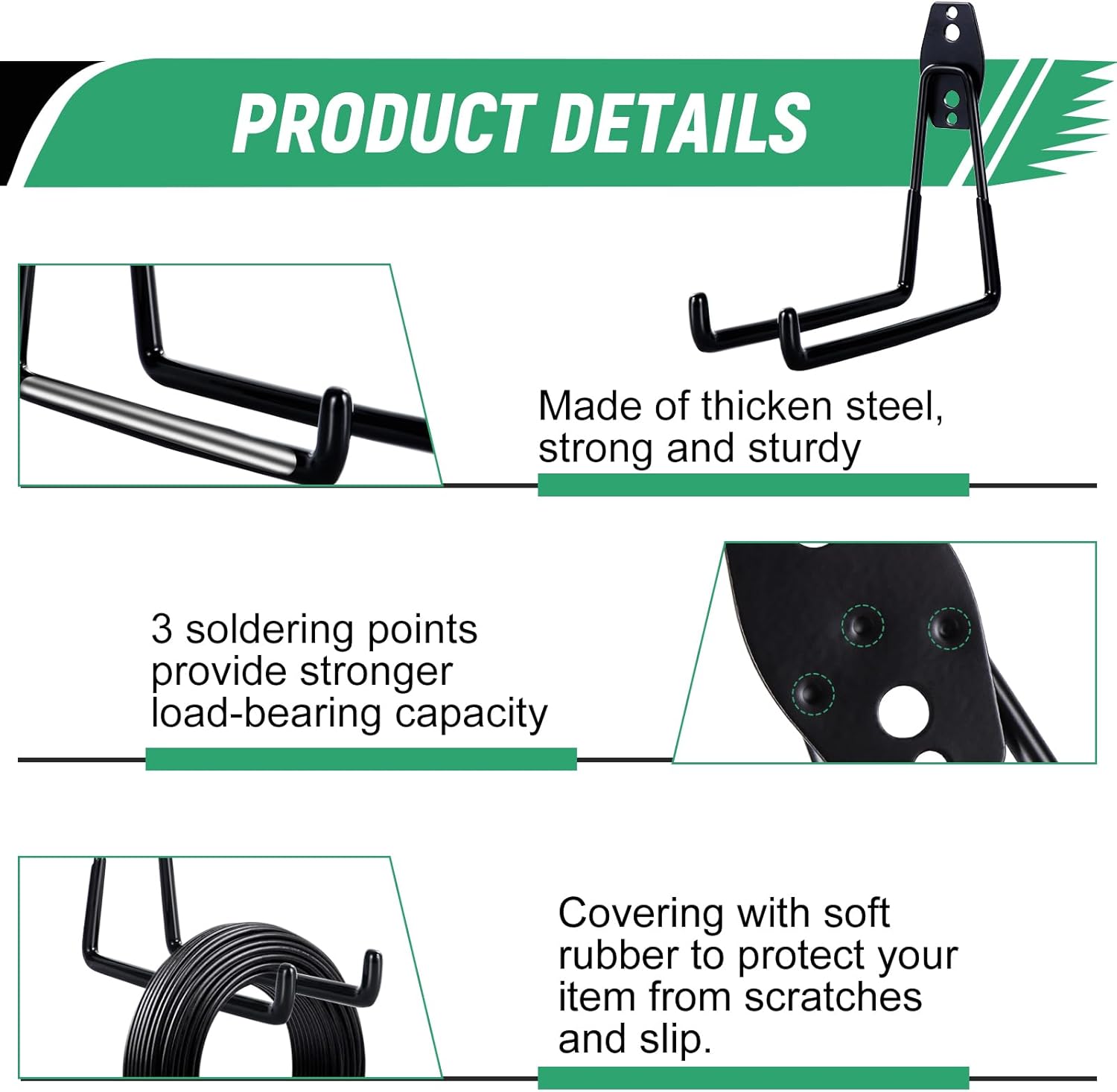 Fippy 12 Ganci per Garage da Muro a Doppia Parete - immagine 3