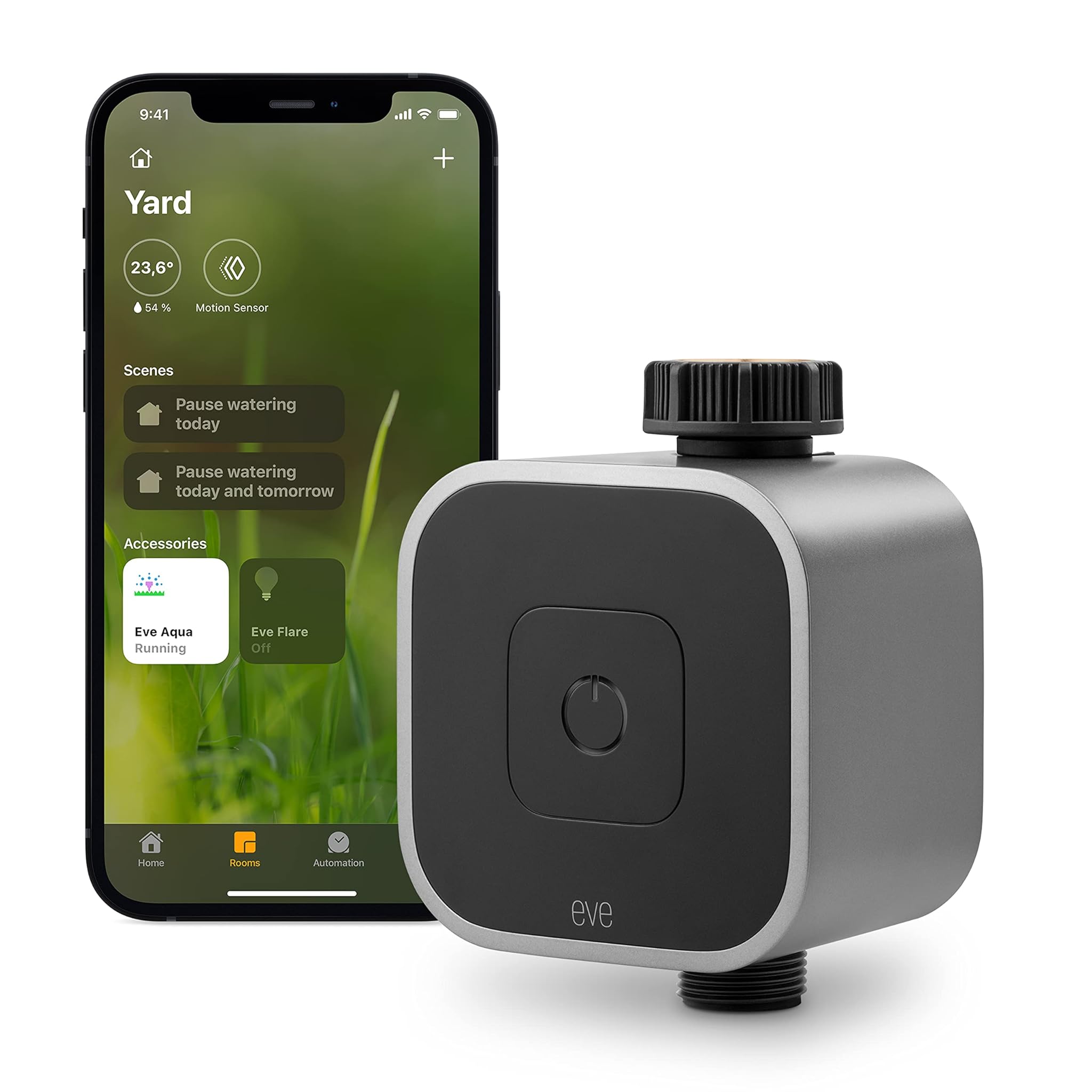 Eve Aqua – Regolatore dell'acqua intelligente per Apple Home