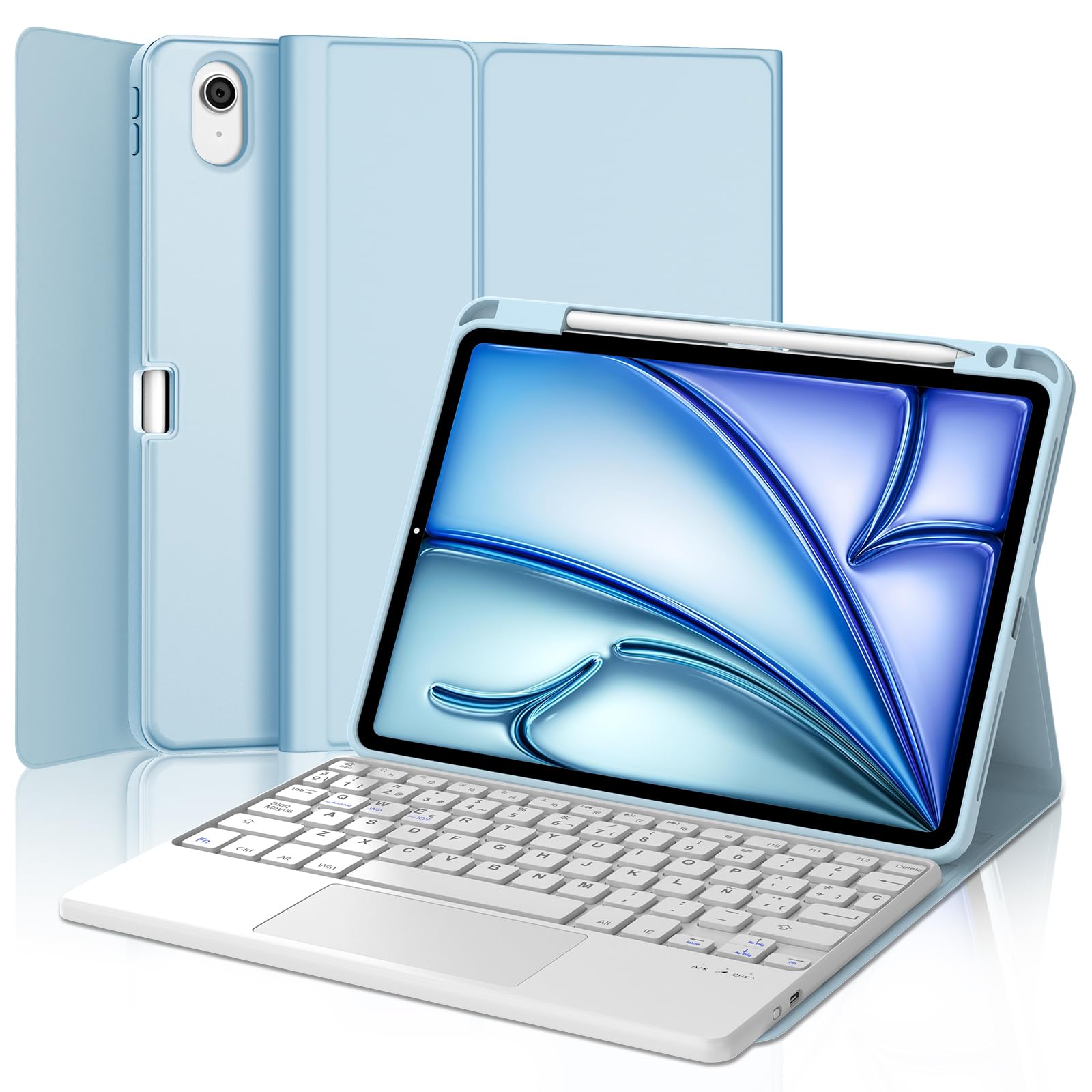 Jademall Tastiera con Touchpad per iPad Air 11 M2/M3