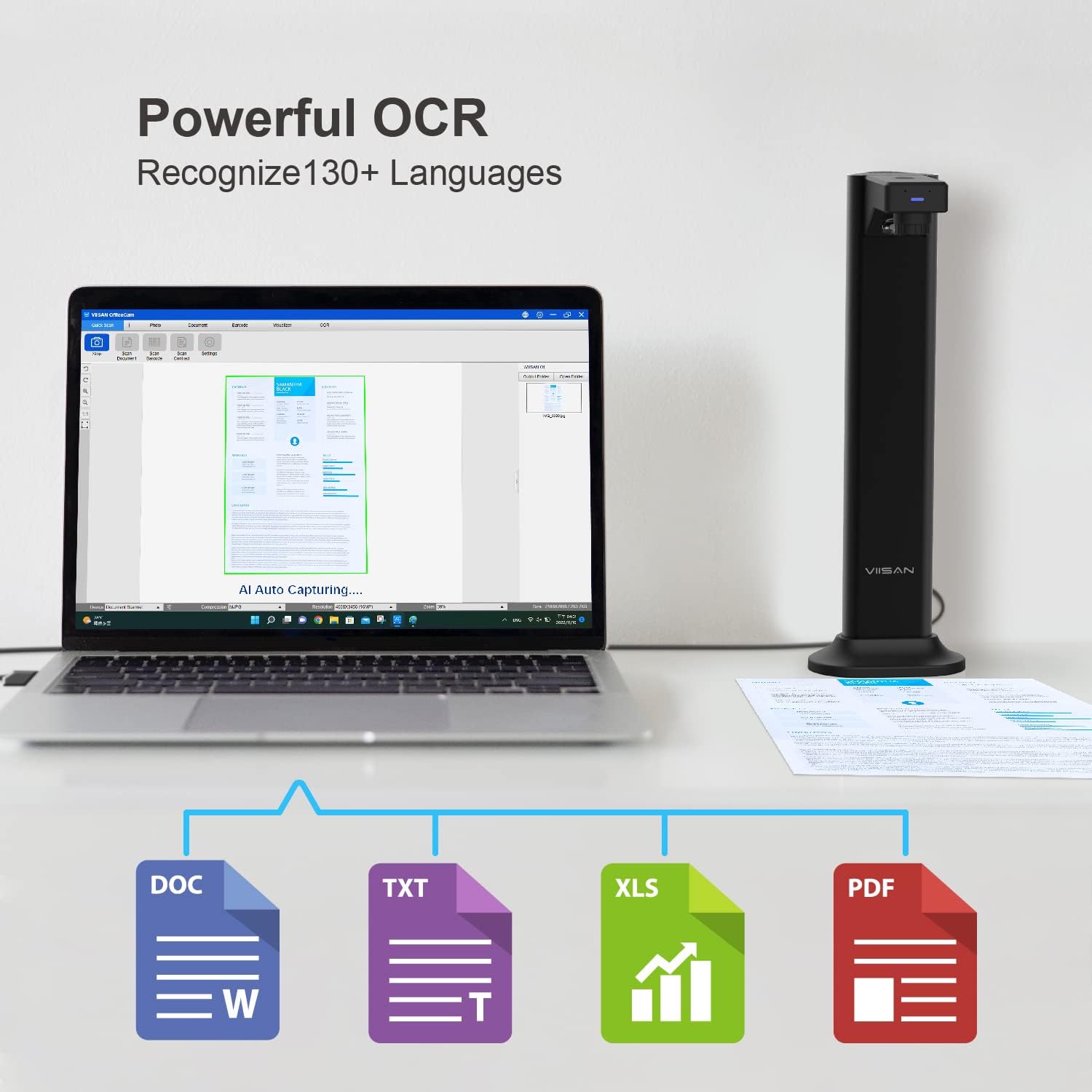 Viisan DL8 Scanner Documenti e Libri A3 13MP - immagine 4
