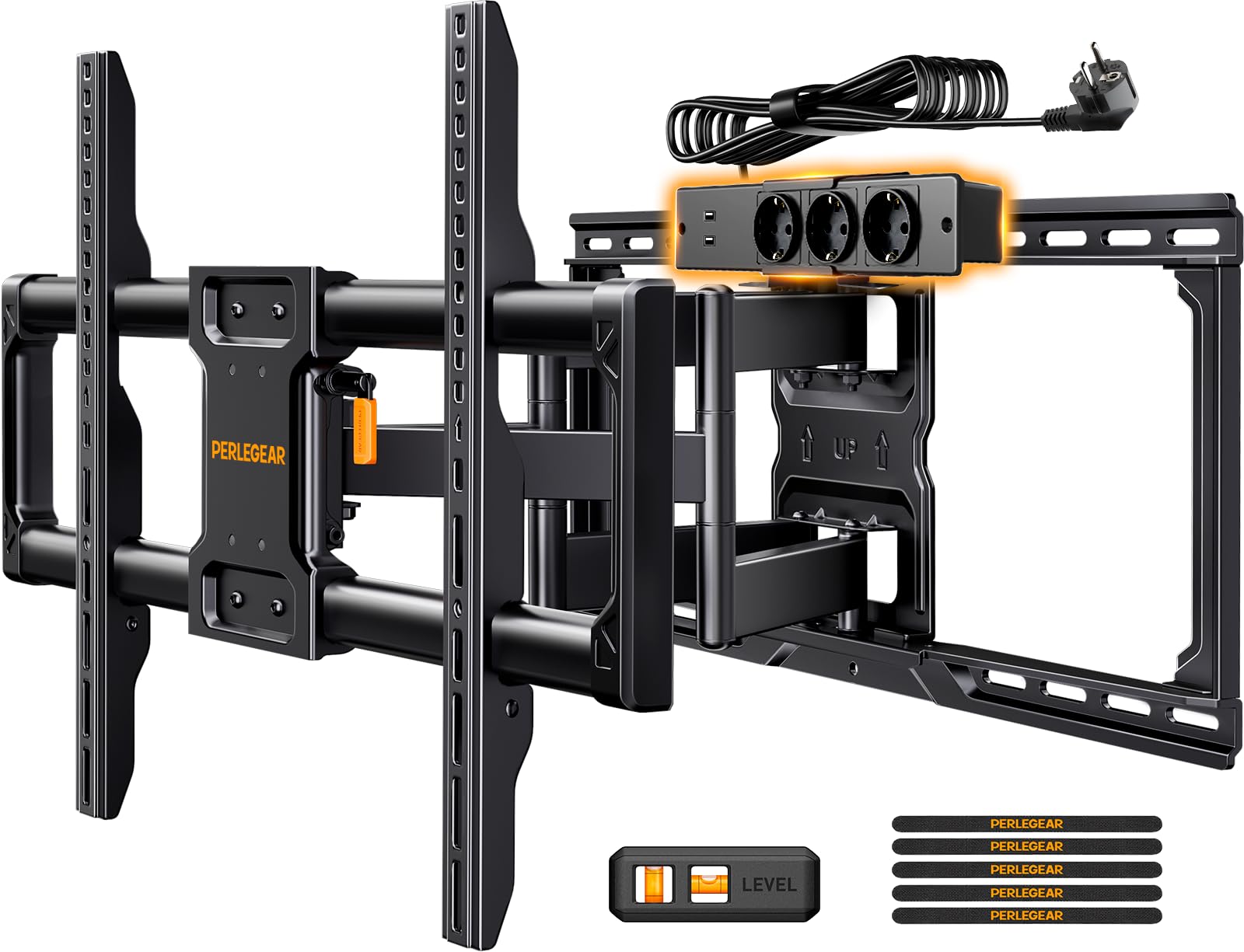 Perlegear Supporto TV a Parete 42-90 pollici Full Motion