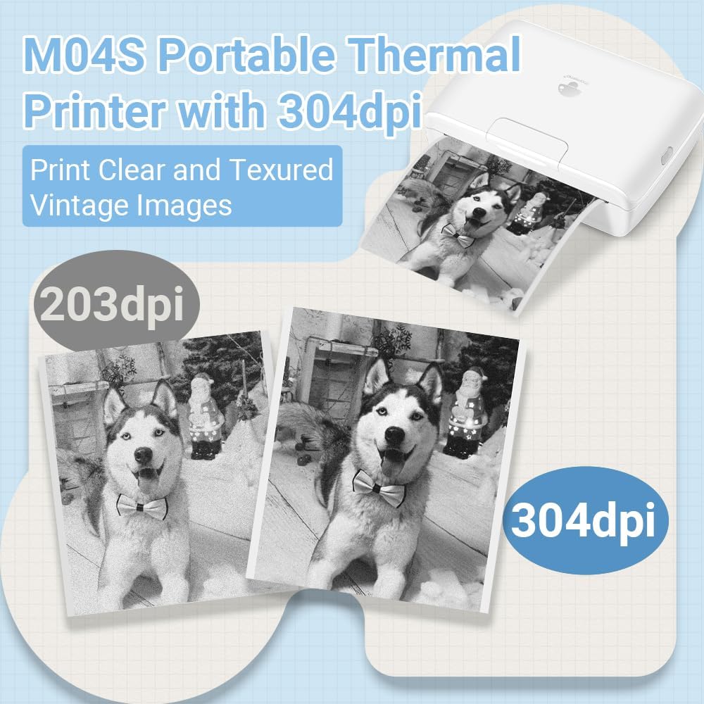 Phomemo M04S - Stampante Termica Portatile 110mm 304dpi - immagine 3