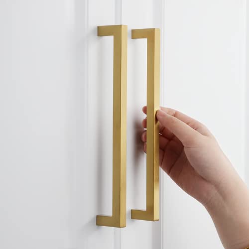 goldenwarm 10 Pezzi Maniglie per Mobili 160mm Ottone - immagine 5