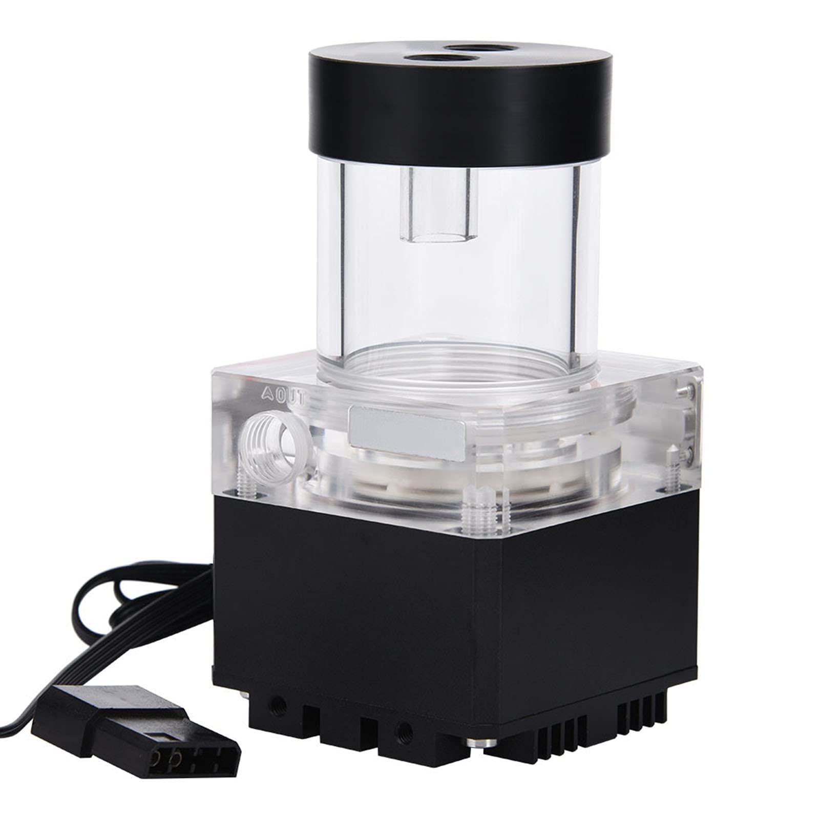 Lazmin112 Pompa Acqua Raffreddamento CPU 800L/H, Nero