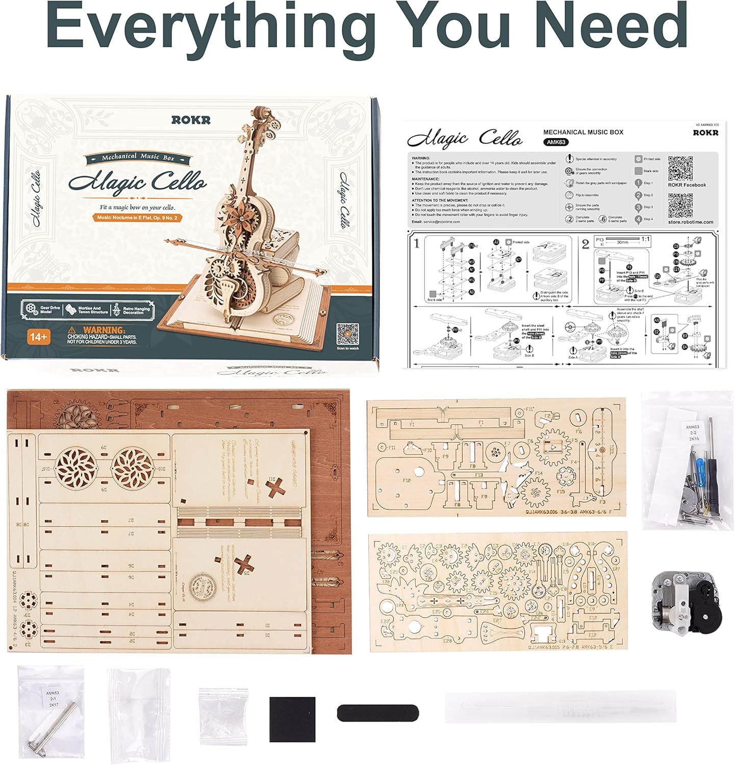 Rokr Magic Violoncello Giocattolo Meccanico - immagine 5