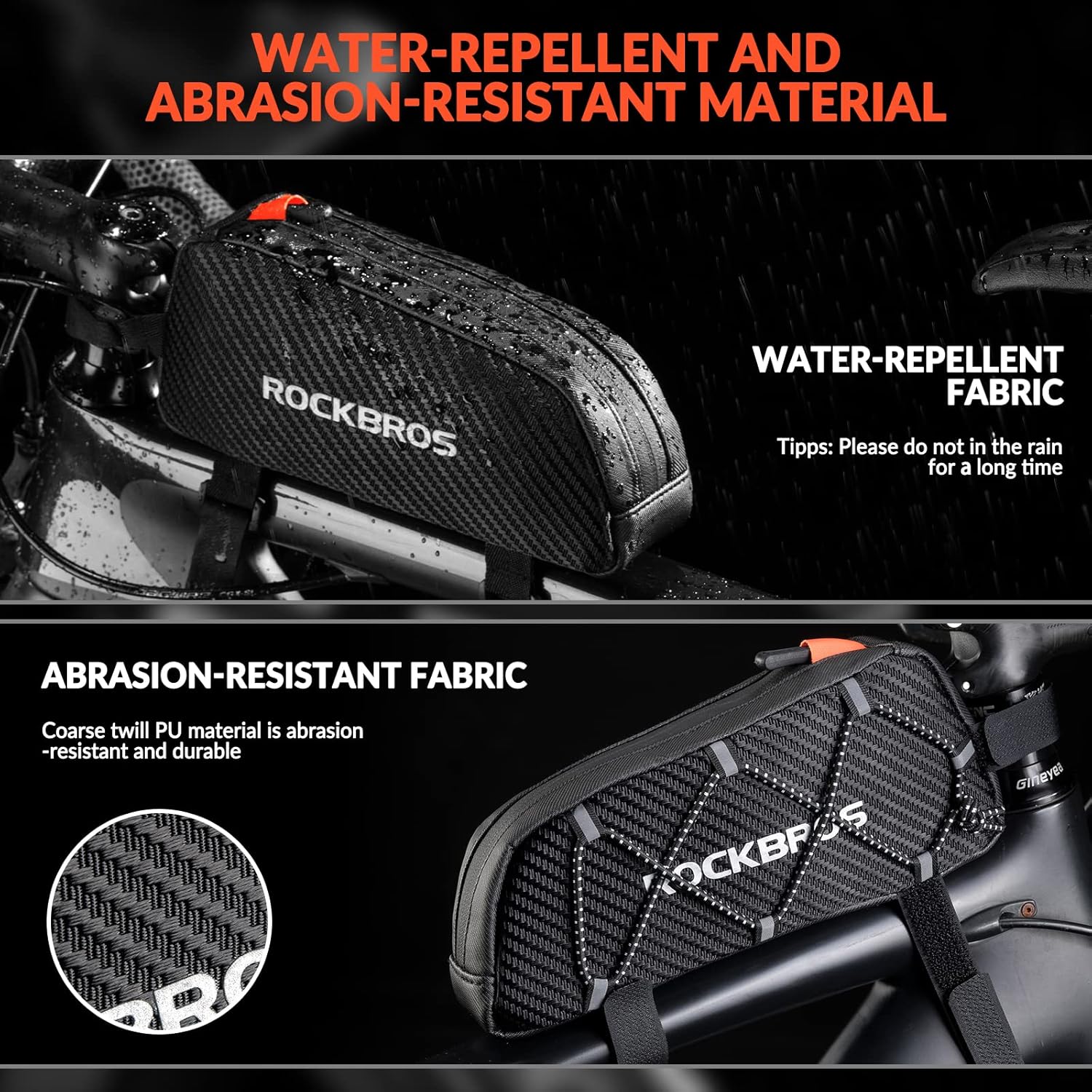 Rockbros Borsa Telaio Bici Impermeabile 1L - immagine 5