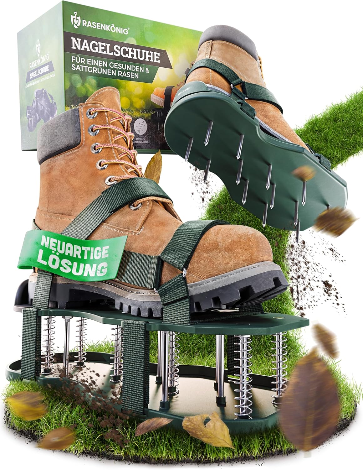 RASENKÖNIG Scarpe per Unghie Pro - Aeratore Prato