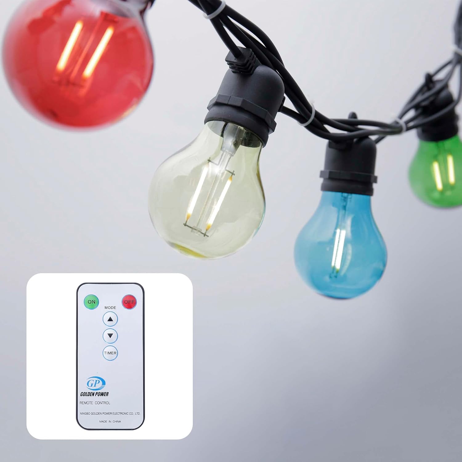 Hellum Catena Luminosa LED da Esterno 4,5m, 10 Lampadine - immagine 1