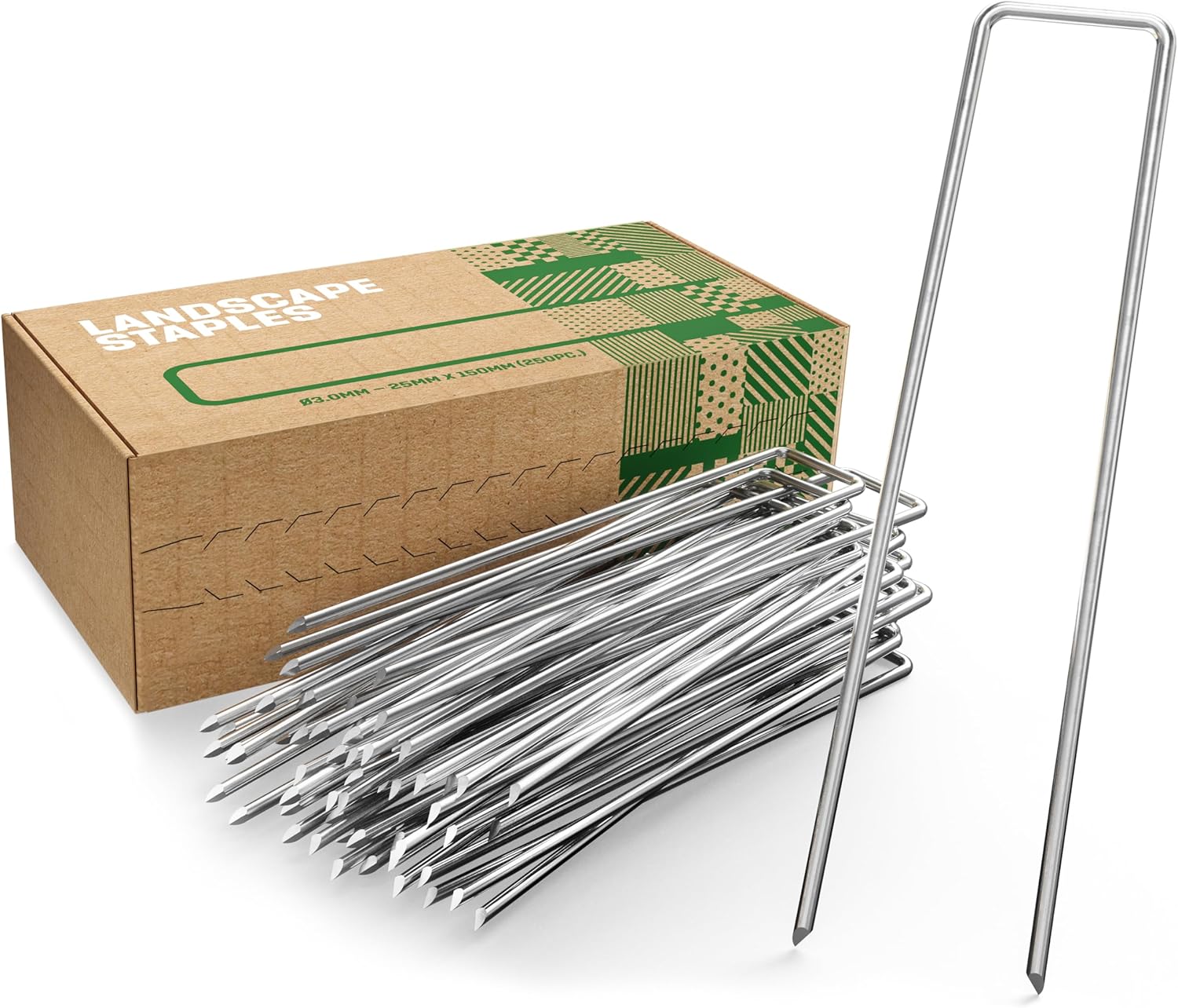 Gardengloss® Picchetti in Acciaio Zincato (250 Pezzi) - immagine 1