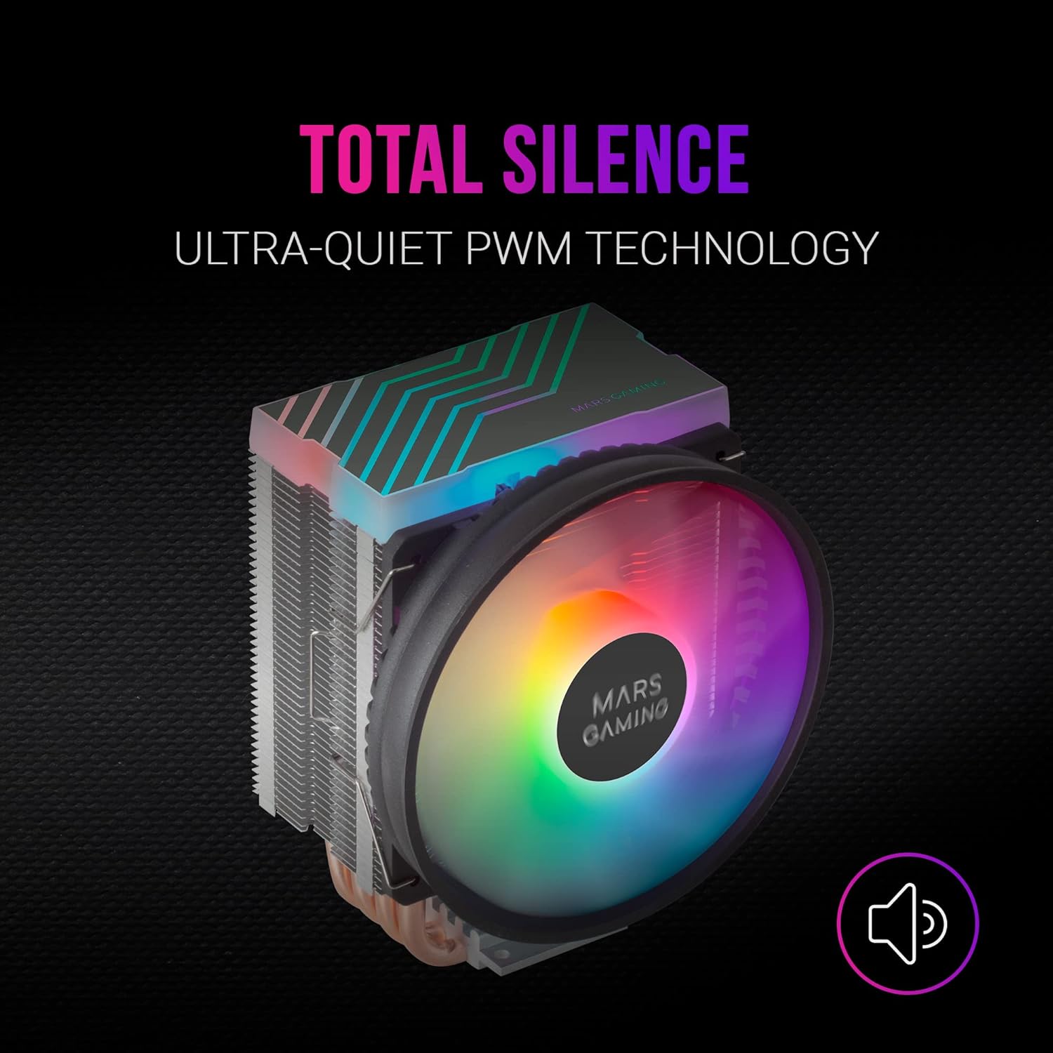 Mars Gaming MCPU44 - Dissipatore CPU Doppio ARGB, Nero - immagine 5