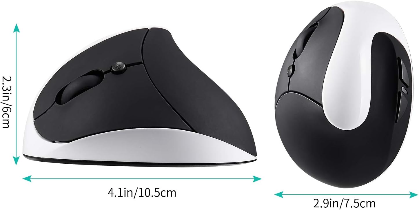 Aurtec Mouse Verticale Ergonomico Wireless per Mancini | Velz