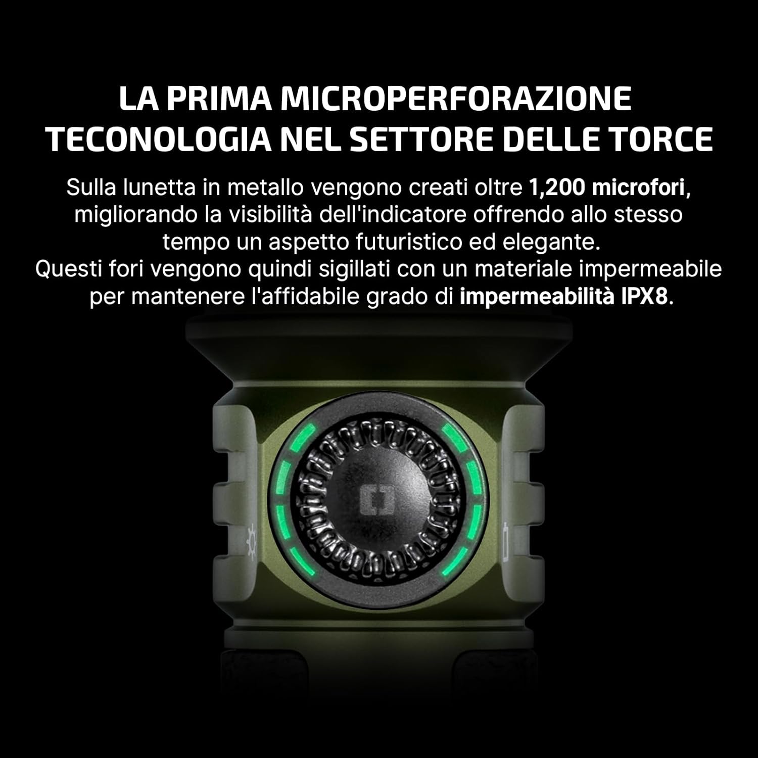 OLIGHT Seeker 4 Pro - Torcia LED Ricaricabile 4600 Lumen, Verde - immagine 4