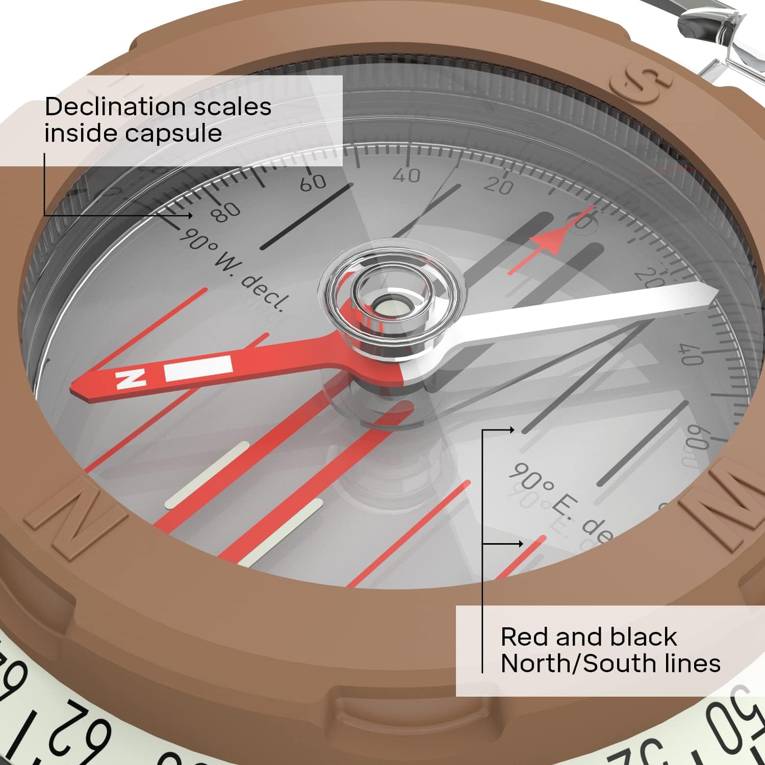 Silva 5-6400/360, Bussola Unisex-Adulto, Trasparente, Standard - immagine 6