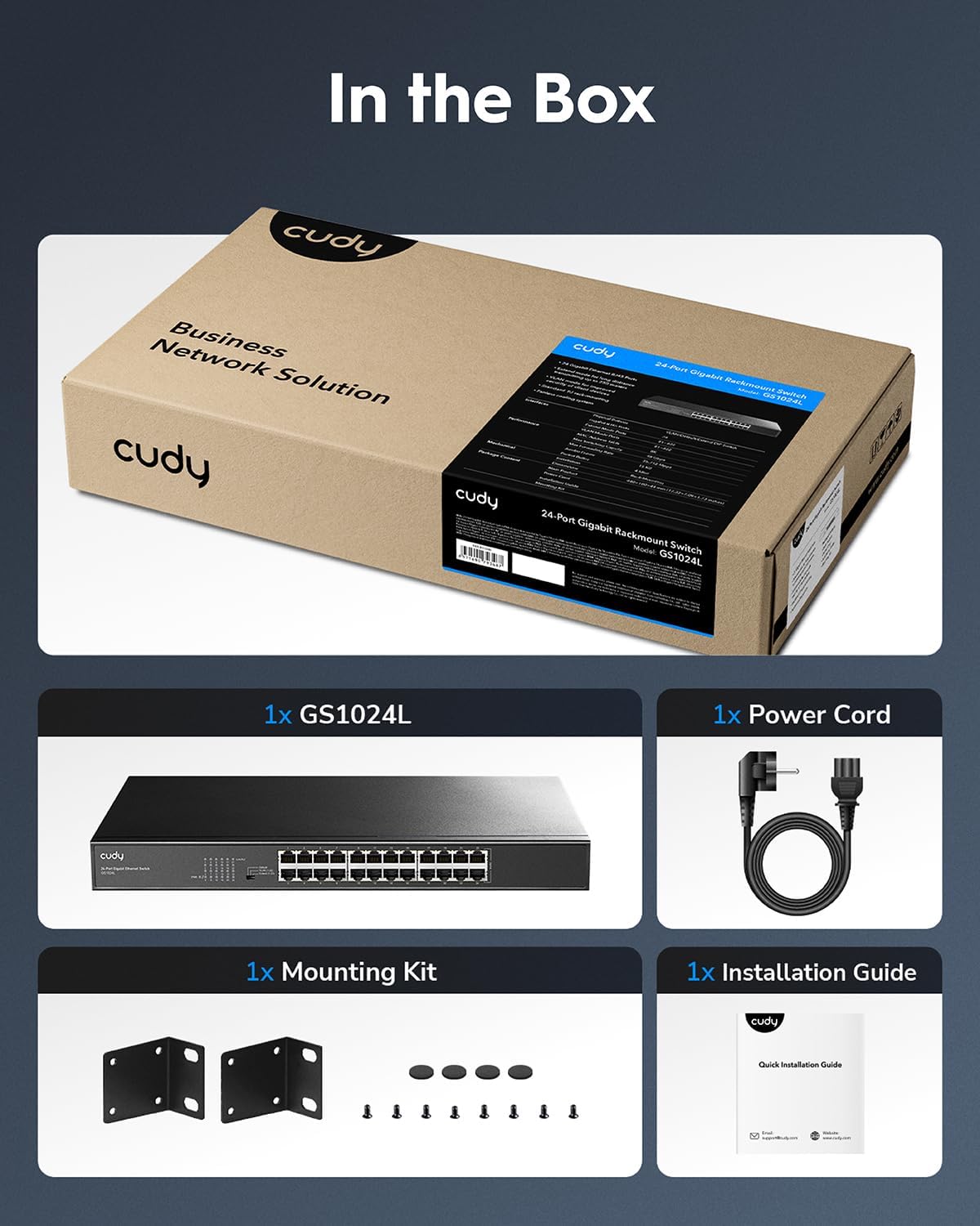 Cudy GS1024L Switch Gigabit Ethernet 24 Porte - immagine 6