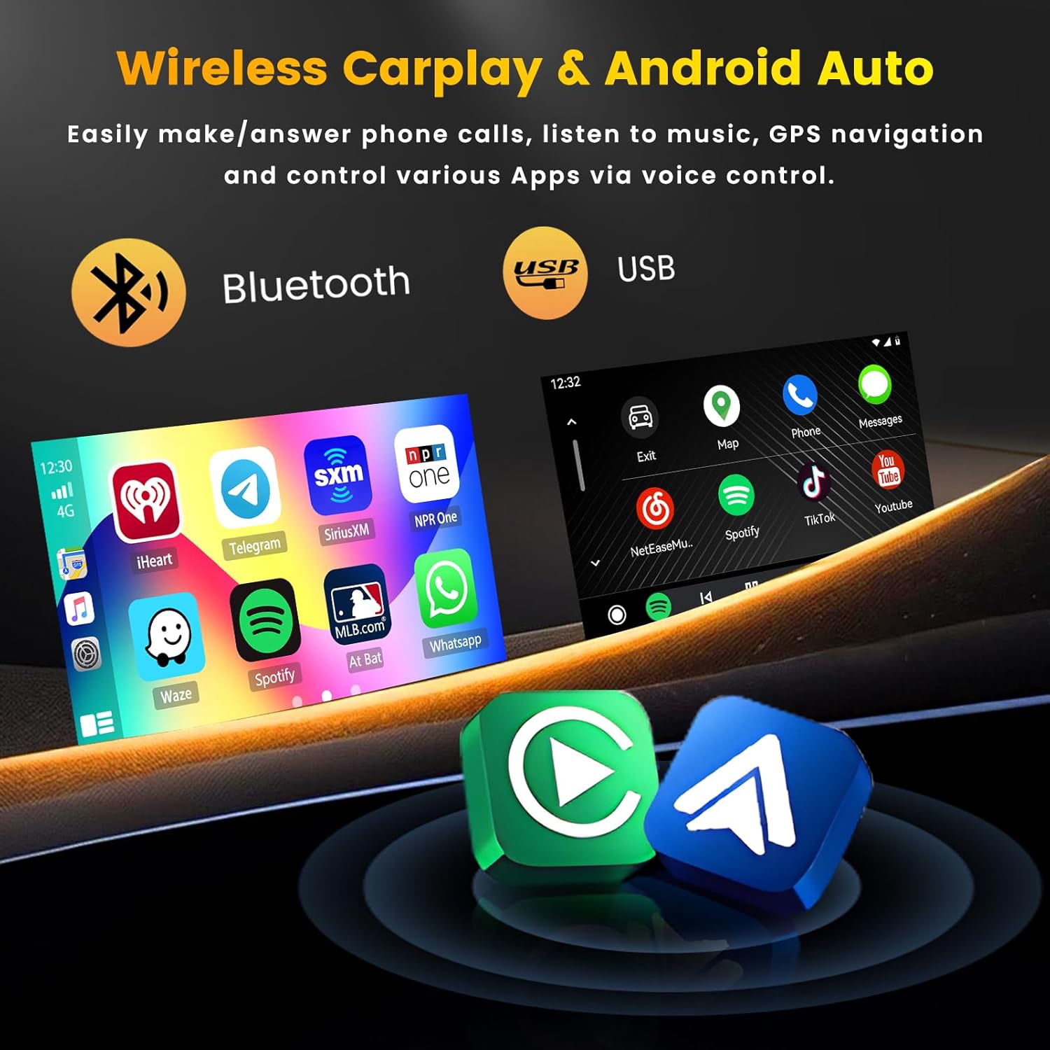 Hikity Autoradio Android 15 2G+64G per Fiat 500 2007-2015 - immagine 3