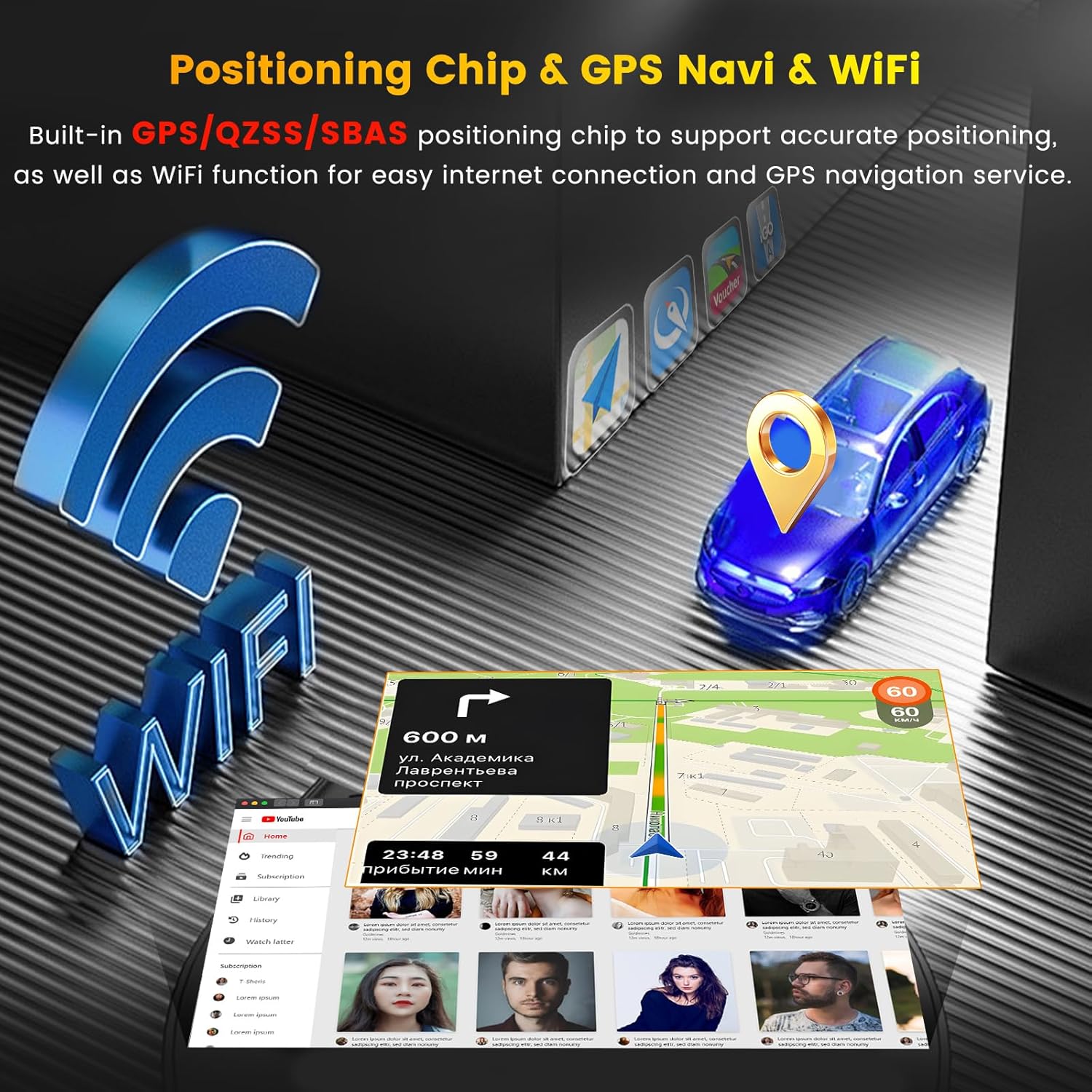 Hikity Autoradio Android 15 2G+64G per Fiat 500 2007-2015 - immagine 4