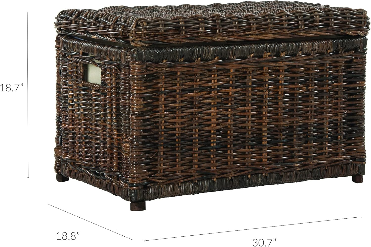 Happimess HPM9002A Elijah - Tronco in Vimini 76cm Marrone - immagine 6