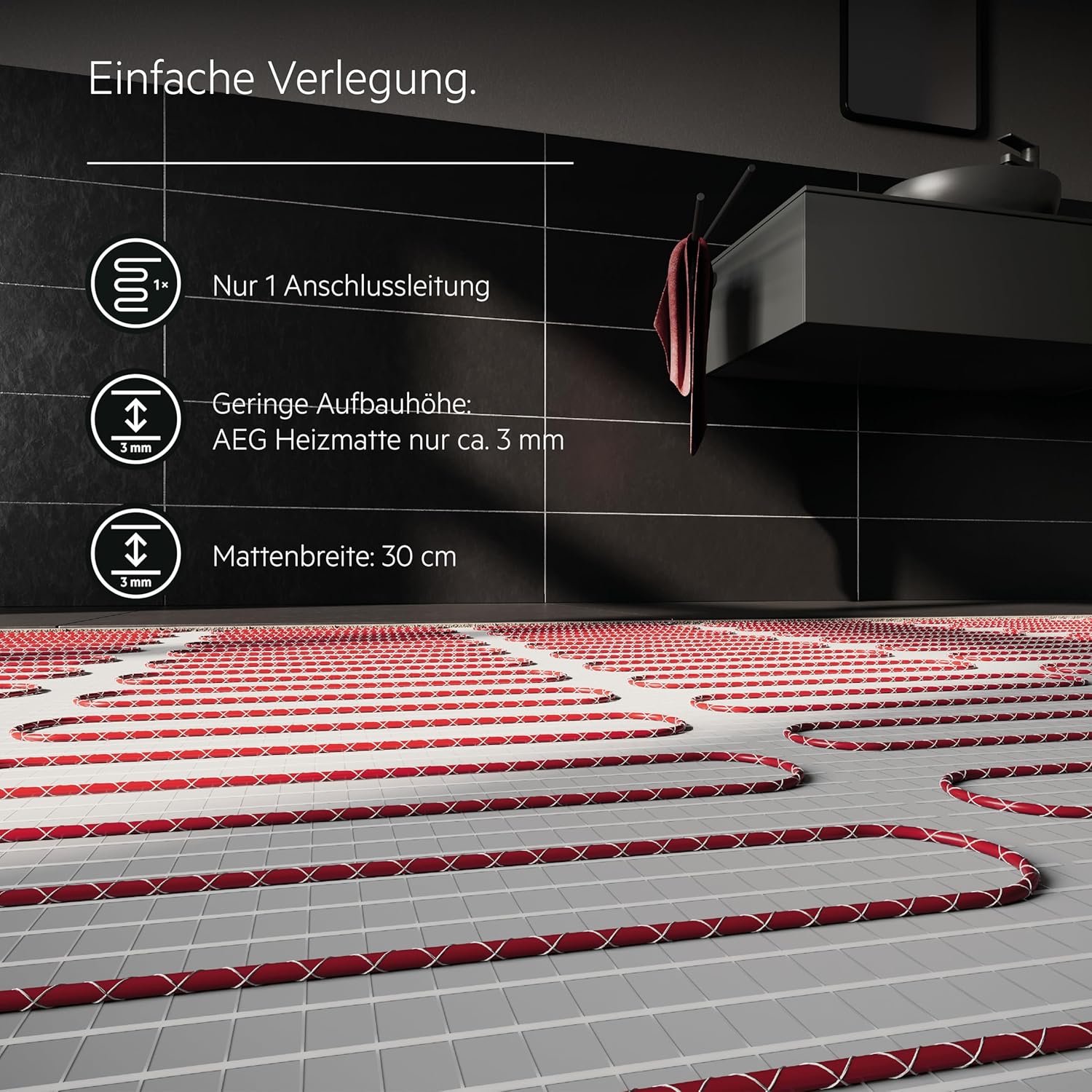 AEG Riscaldamento Elettrico a Pavimento 1 m² 200 W/m² - immagine 5