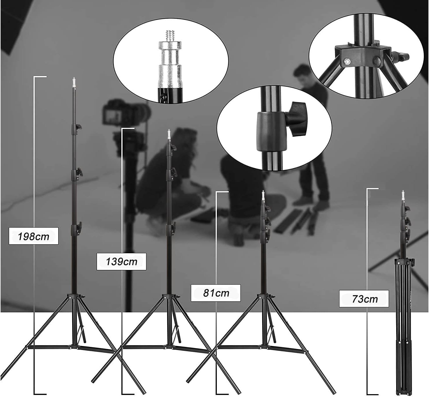 Emart Softbox Set Studio Fotografico 2x 50x70cm - immagine 4