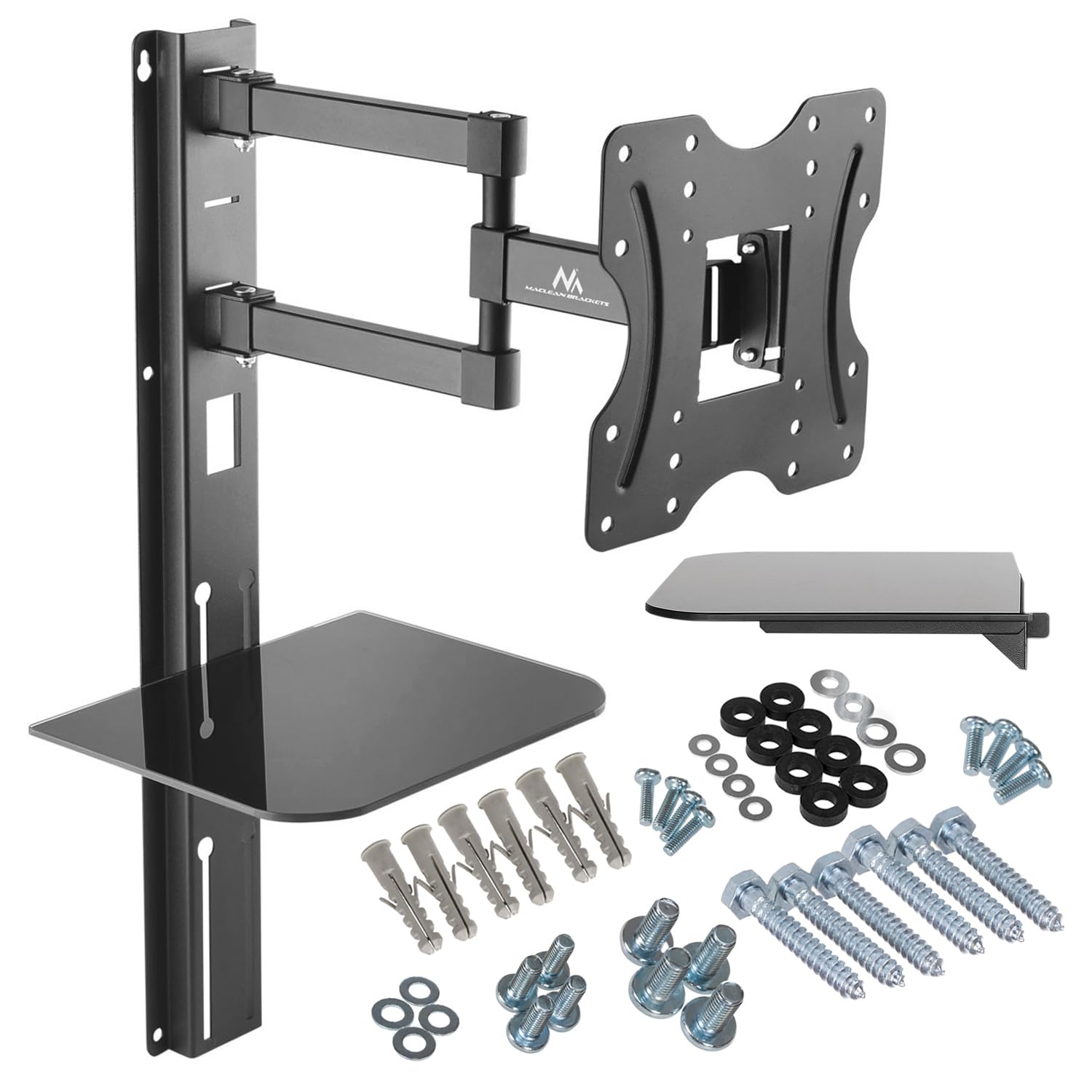 Supporto per televisore con mensola 23-42’’, peso massimo 30kg Maclean MC-771