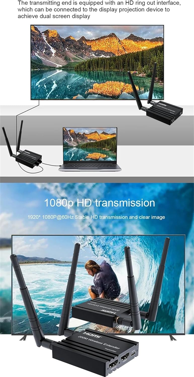 Extender HDMI Wireless 1080P (TX+RX) - immagine 5