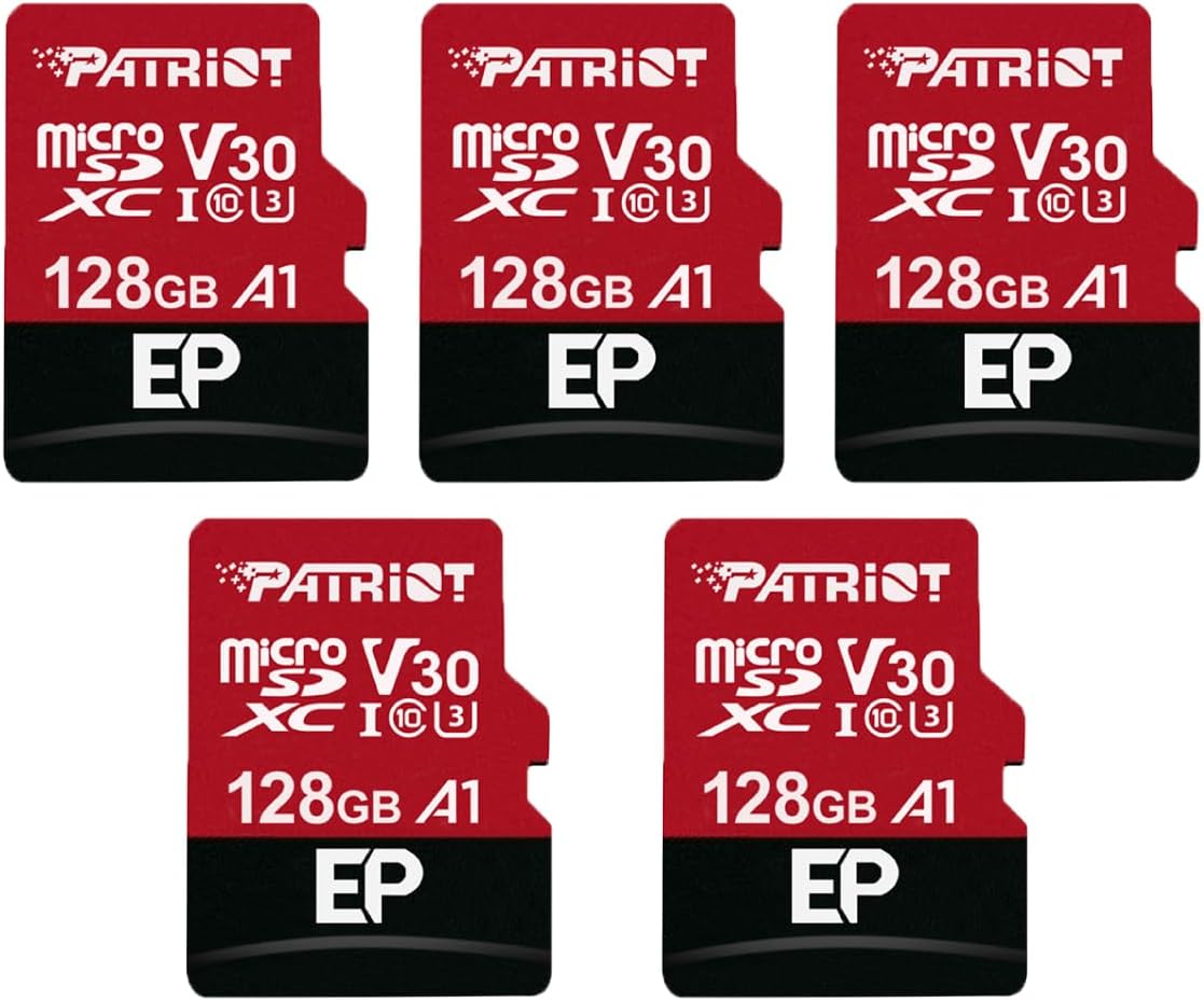 Patriot Memory 128GB A1 / V30 - Scheda di Memoria (5 Pcs) - immagine 1