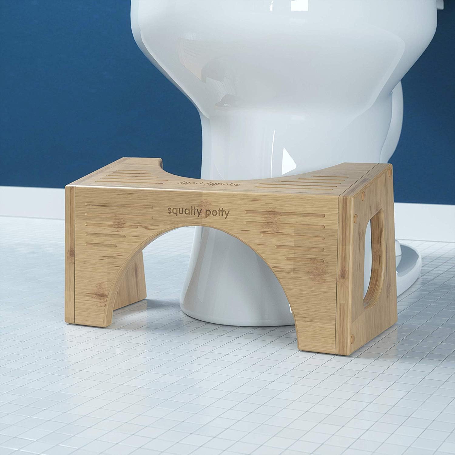 Squatty Potty Original Bambù Sgabello Bagno Marrone - immagine 2