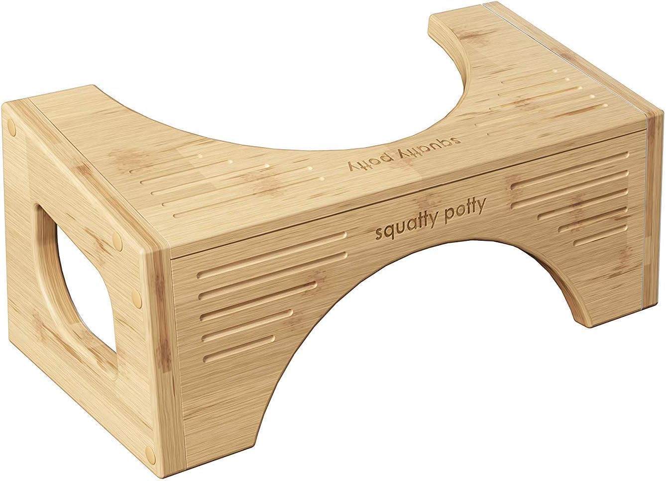 Squatty Potty Original Bambù Sgabello Bagno Marrone - immagine 4