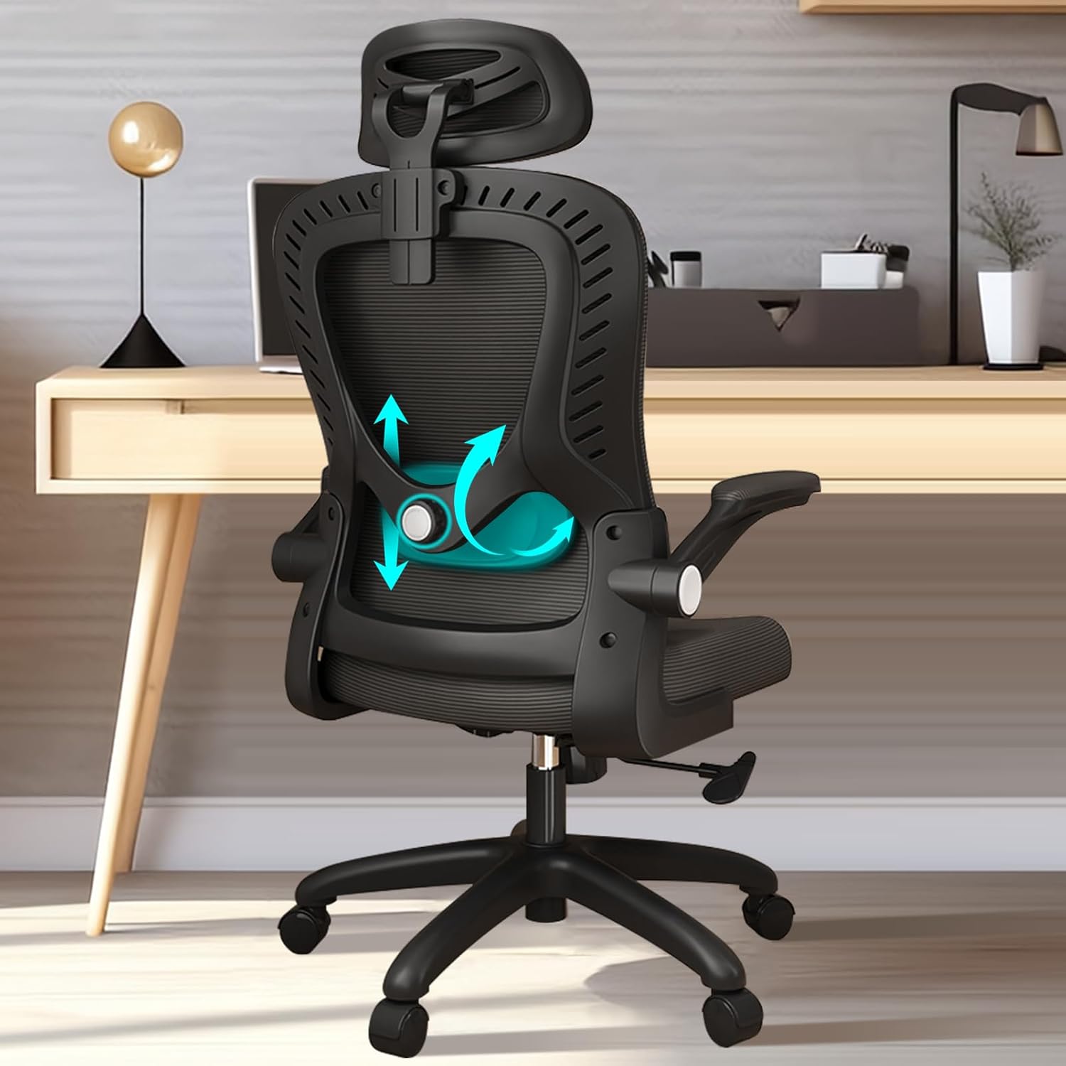Levipe Sedia da Ufficio Ergonomica con Supporto Lombare - immagine 1