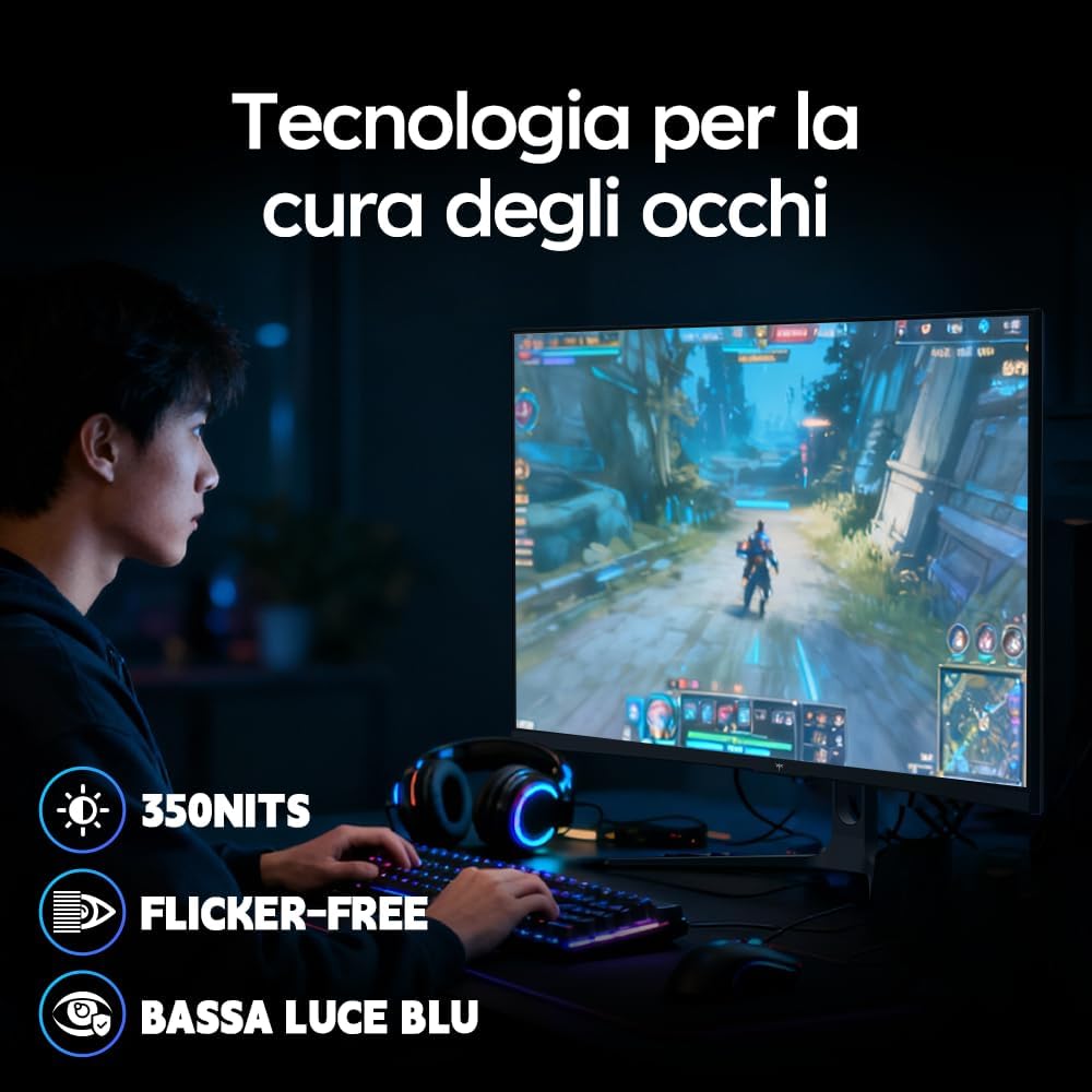 Ktc Monitor Gaming Curvo 32 Pollici 240Hz FHD - immagine 8