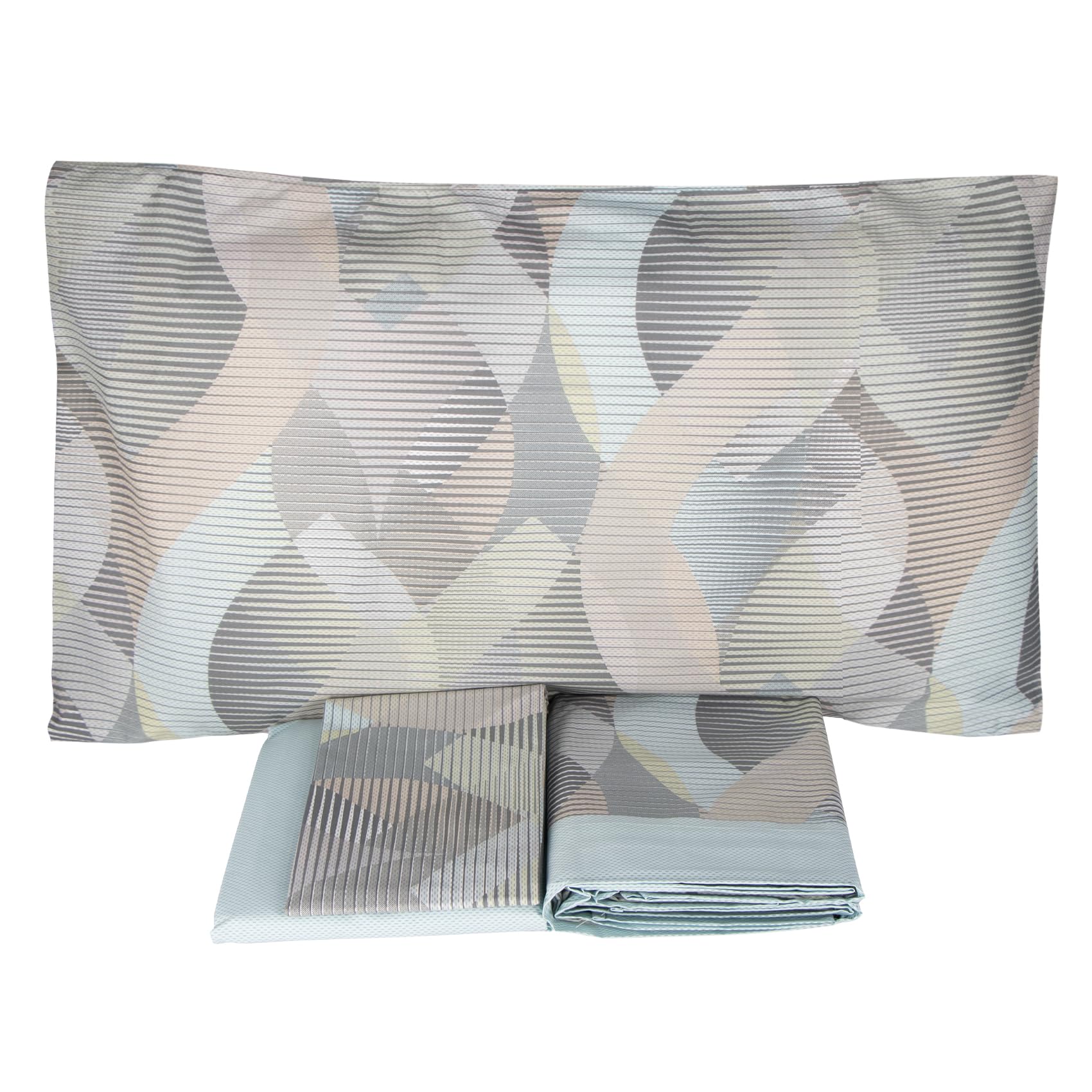 Vallesusa Loira Completo Lenzuolo Matrimoniale, Grigio