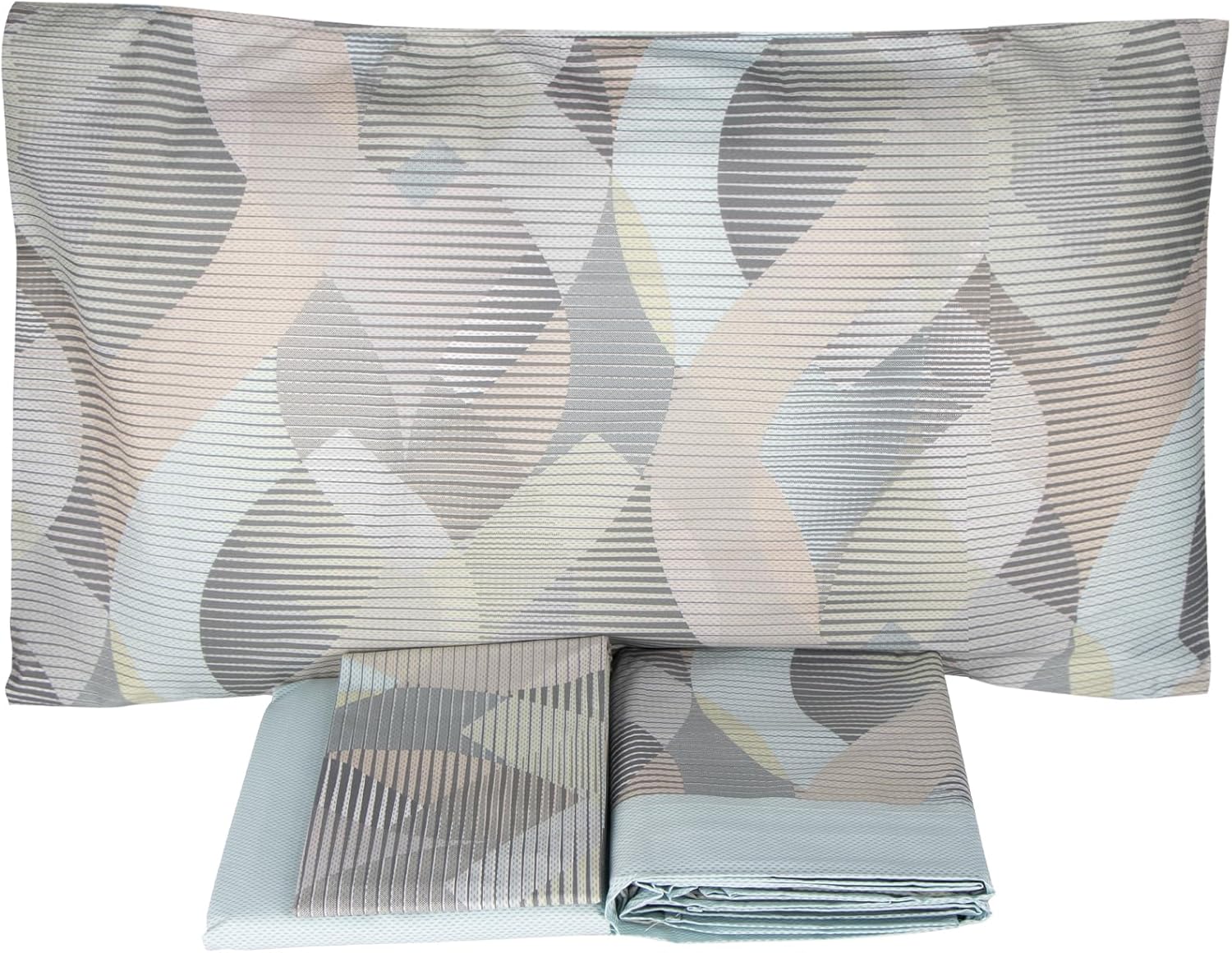 Vallesusa Loira Completo Lenzuolo Matrimoniale, Grigio - immagine 1