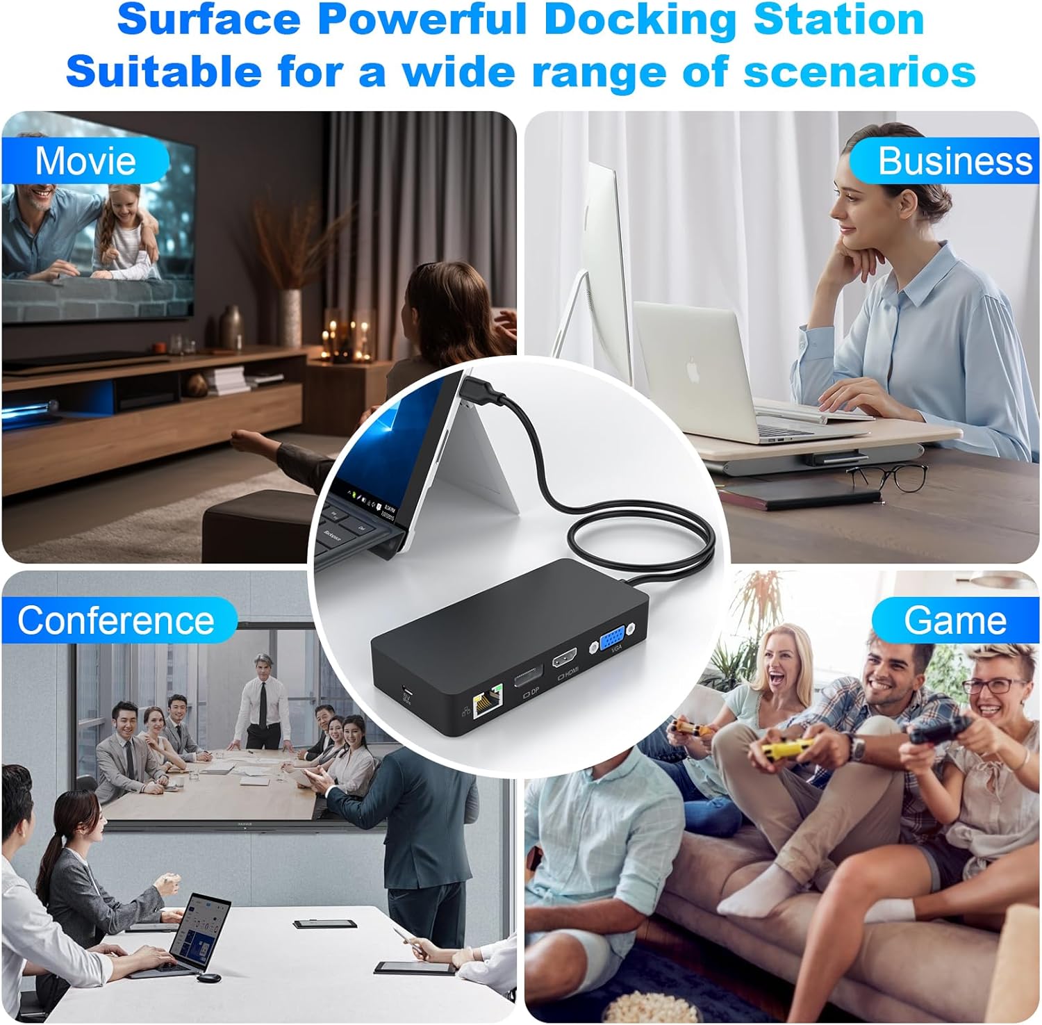 Docking Station USB-C 12 in 1 per Surface - immagine 8
