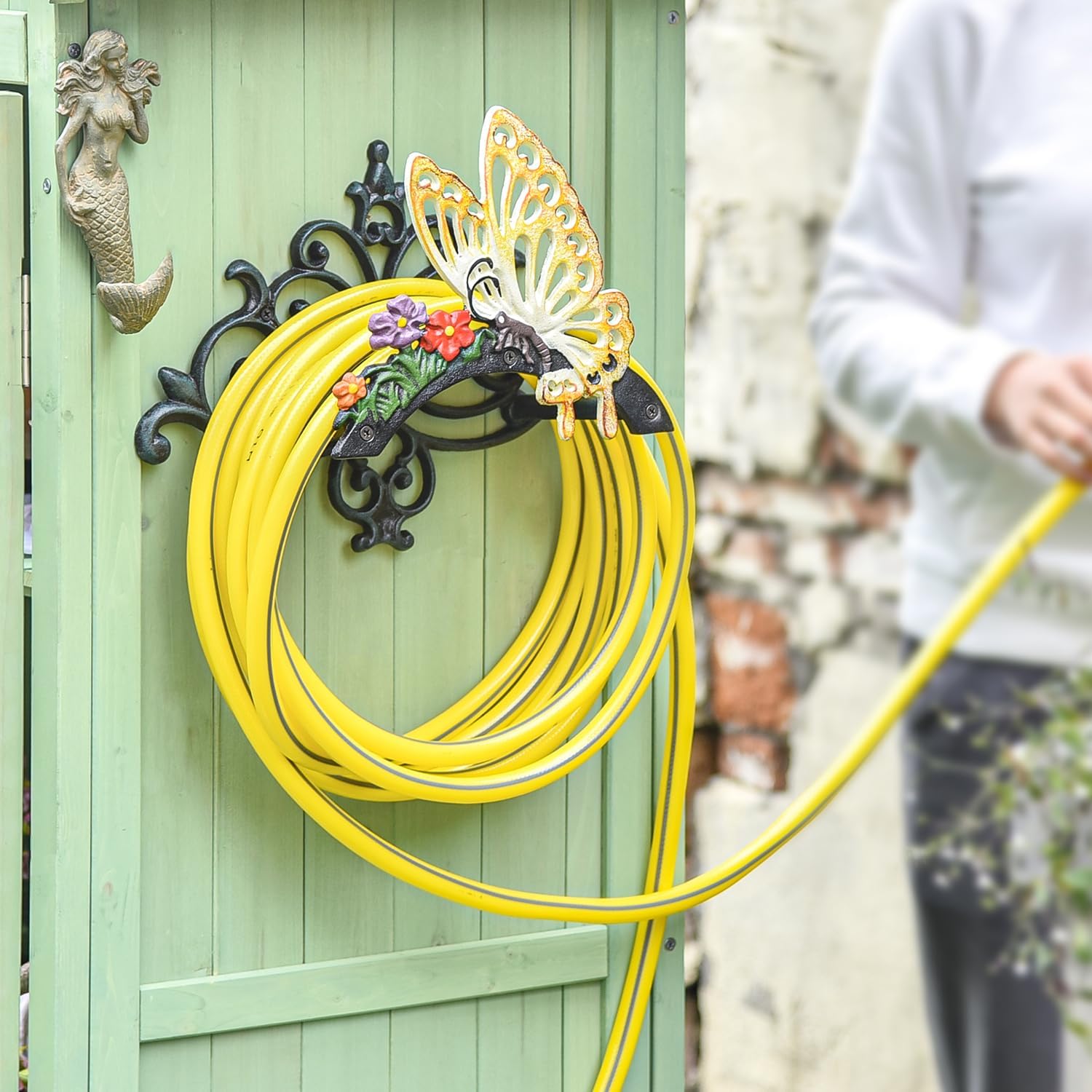 Sungmor Portagomma da Giardino in Ghisa Resistente - immagine 3