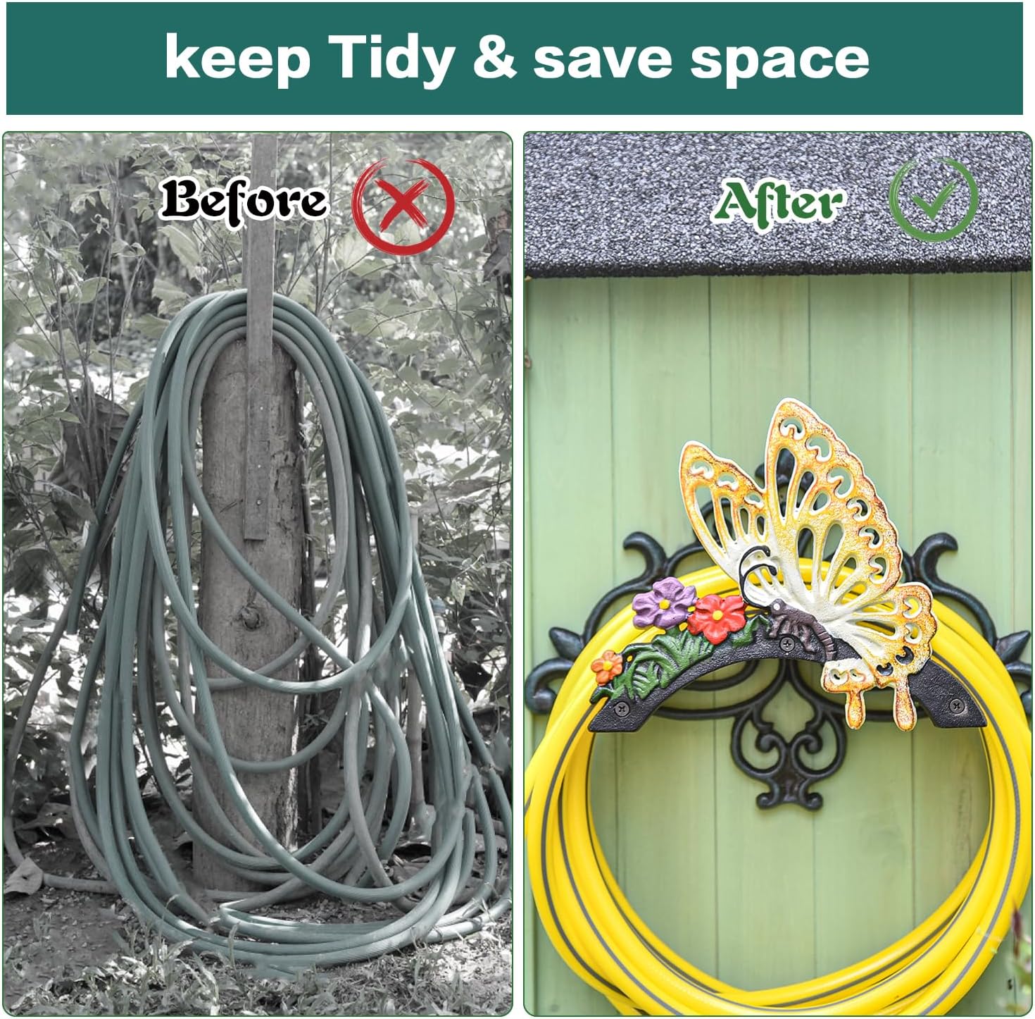 Sungmor Portagomma da Giardino in Ghisa Resistente - immagine 6