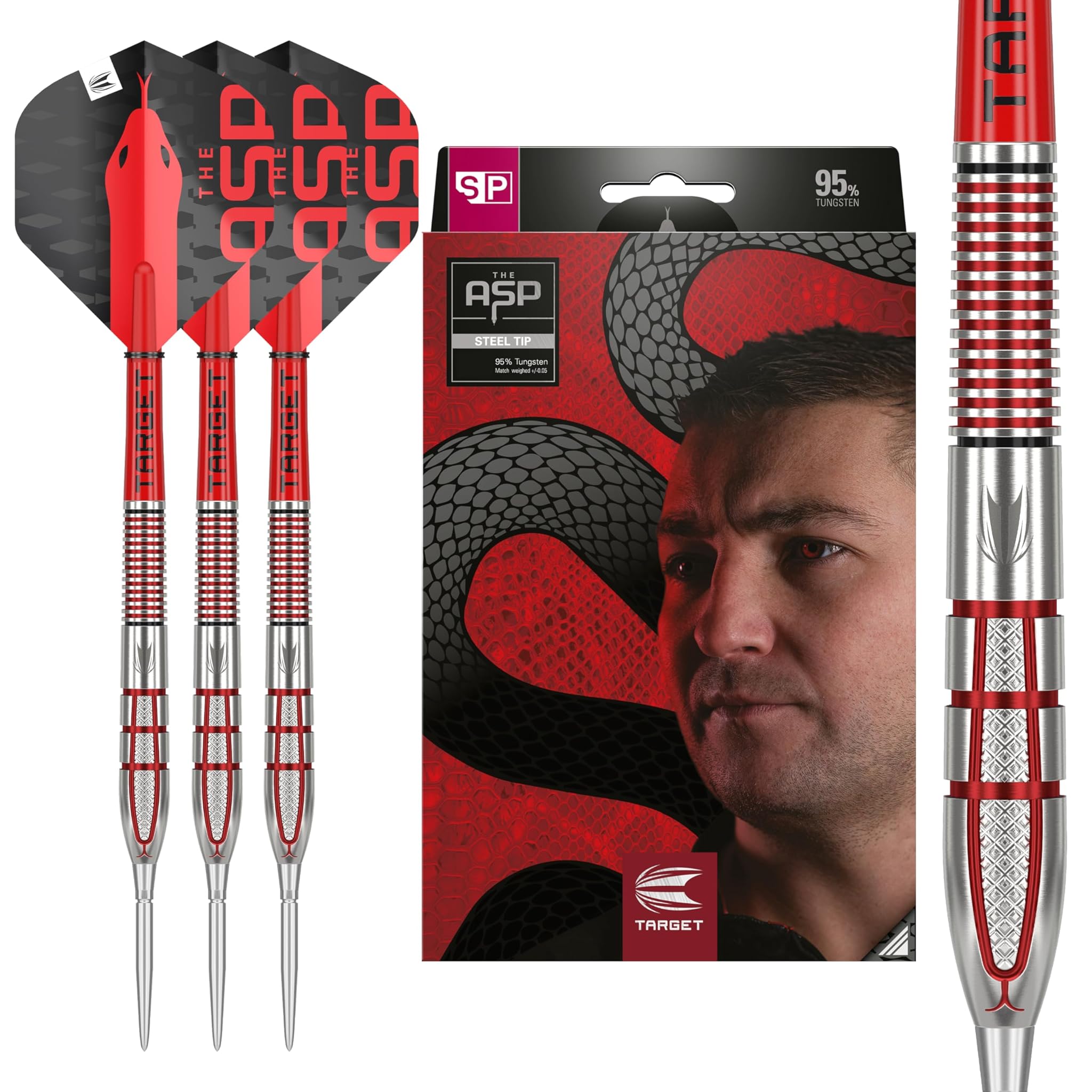 Target Darts Nathan Aspinall Gen 2 - Freccette 95% Wolfram