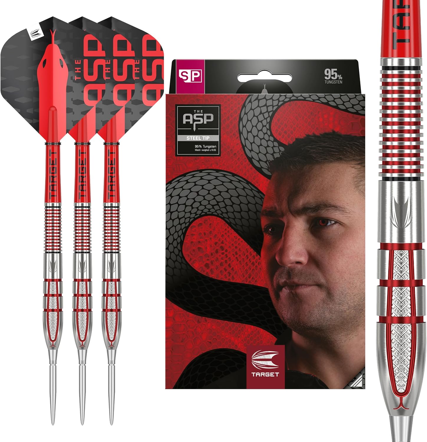 Target Darts Nathan Aspinall Gen 2 - Freccette 95% Wolfram - immagine 1