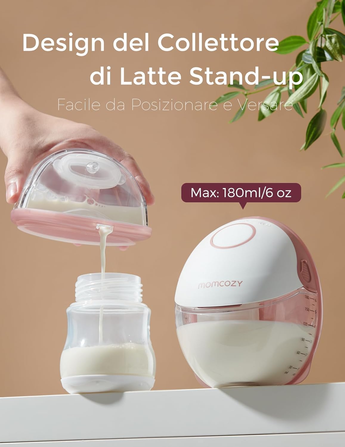 Momcozy Tiralatte a Mani Libere M6, Grigio - immagine 7