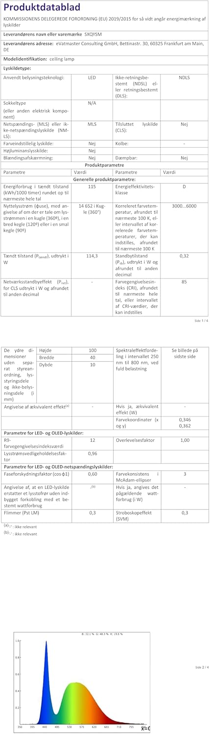 Plafoniera LED Soffitto Moderna con Telecomando 110x70cm - immagine 9