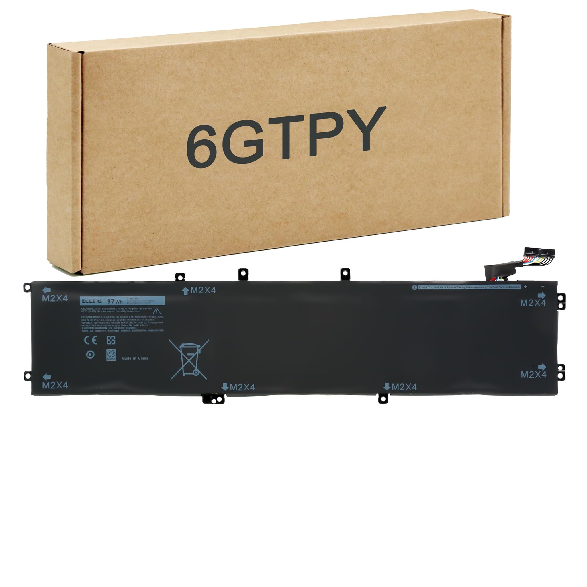 Blesys 97Wh 6GTPY - Batteria per Dell XPS 15
