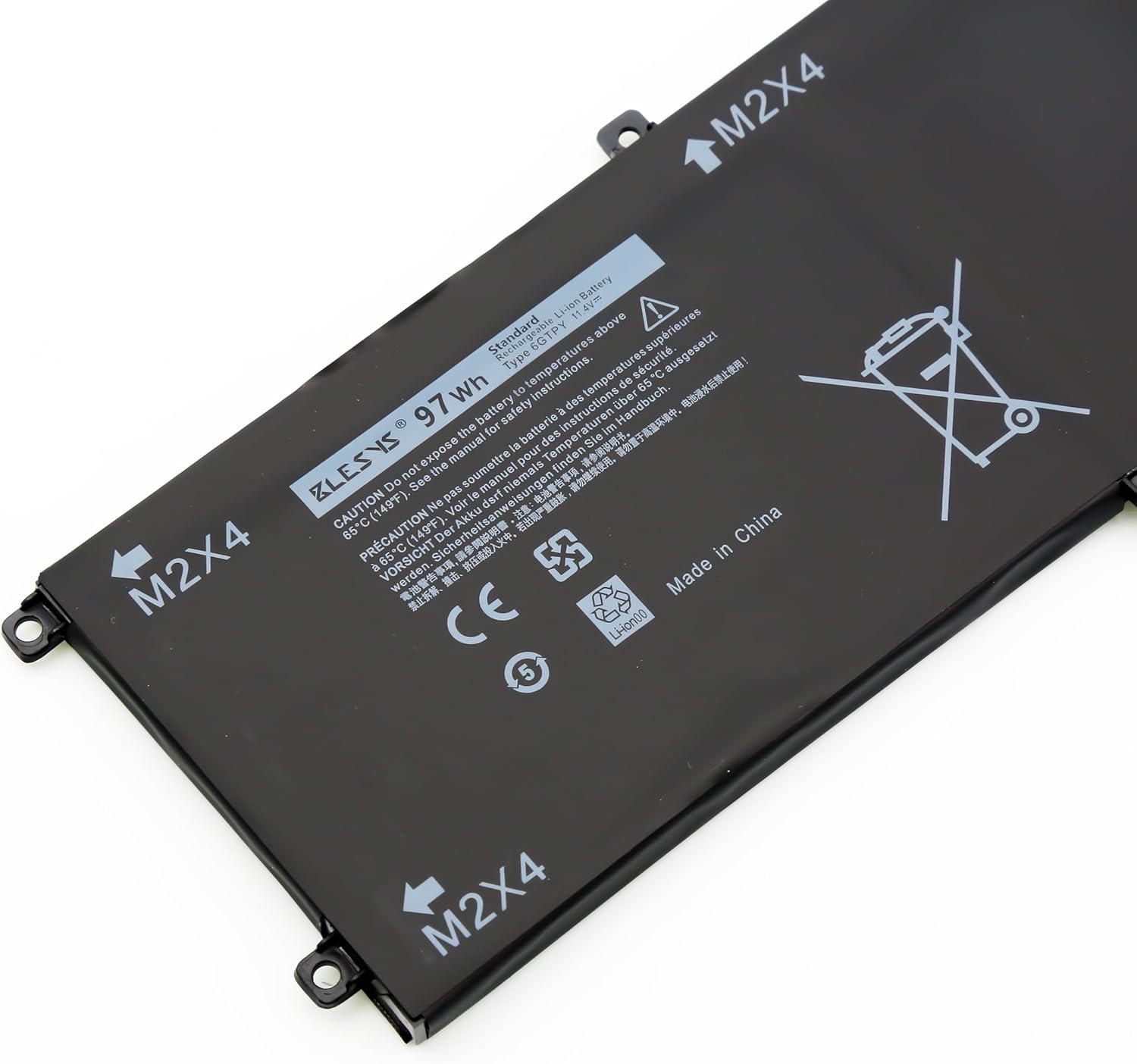 Blesys 97Wh 6GTPY - Batteria per Dell XPS 15 - immagine 5