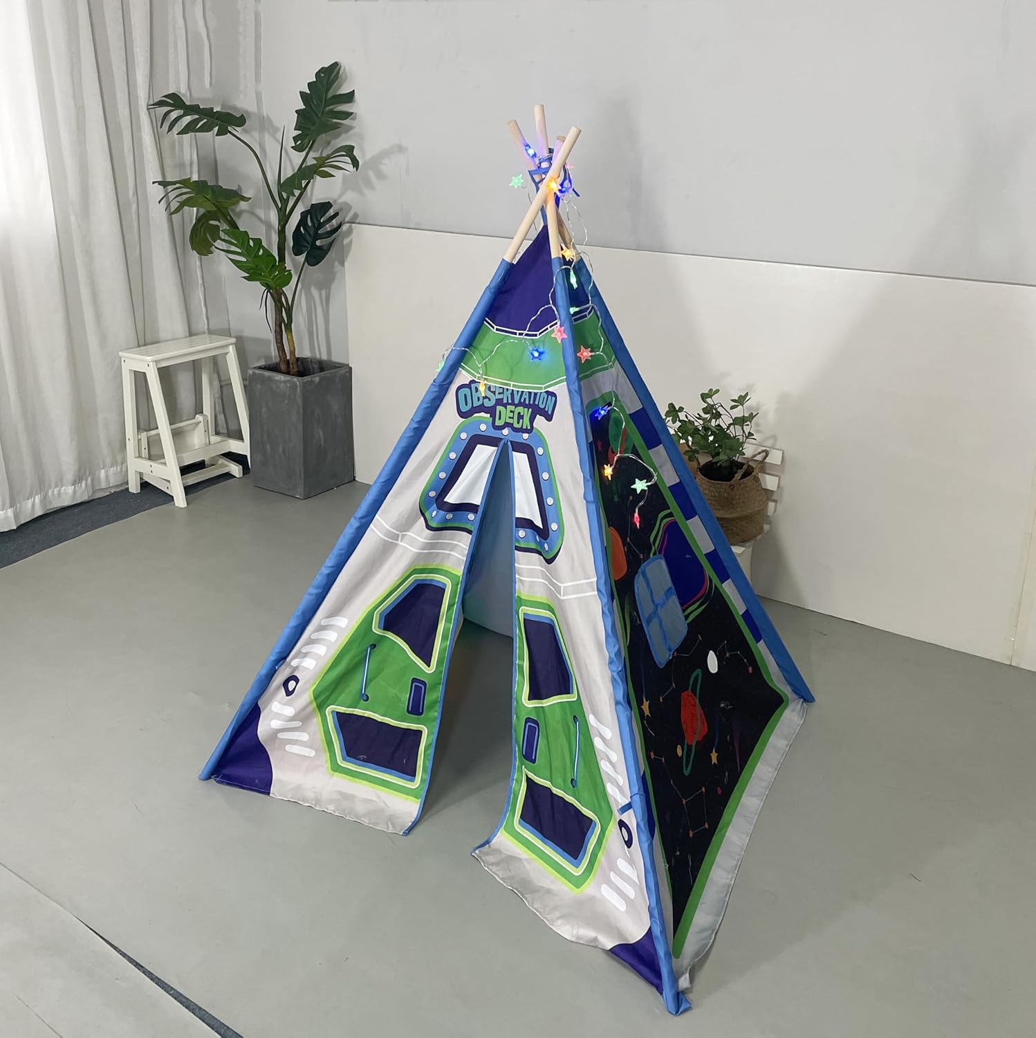 Benebomo Teepee Tenda Gioco per Bambini 43x43x55in - immagine 6