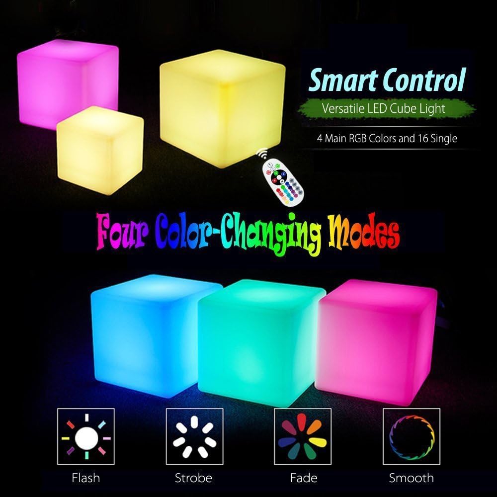DINOWIN Cubo Mood Light LED Ricaricabile 20CM - immagine 6
