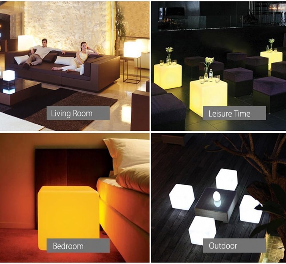 DINOWIN Cubo Mood Light LED Ricaricabile 20CM - immagine 7