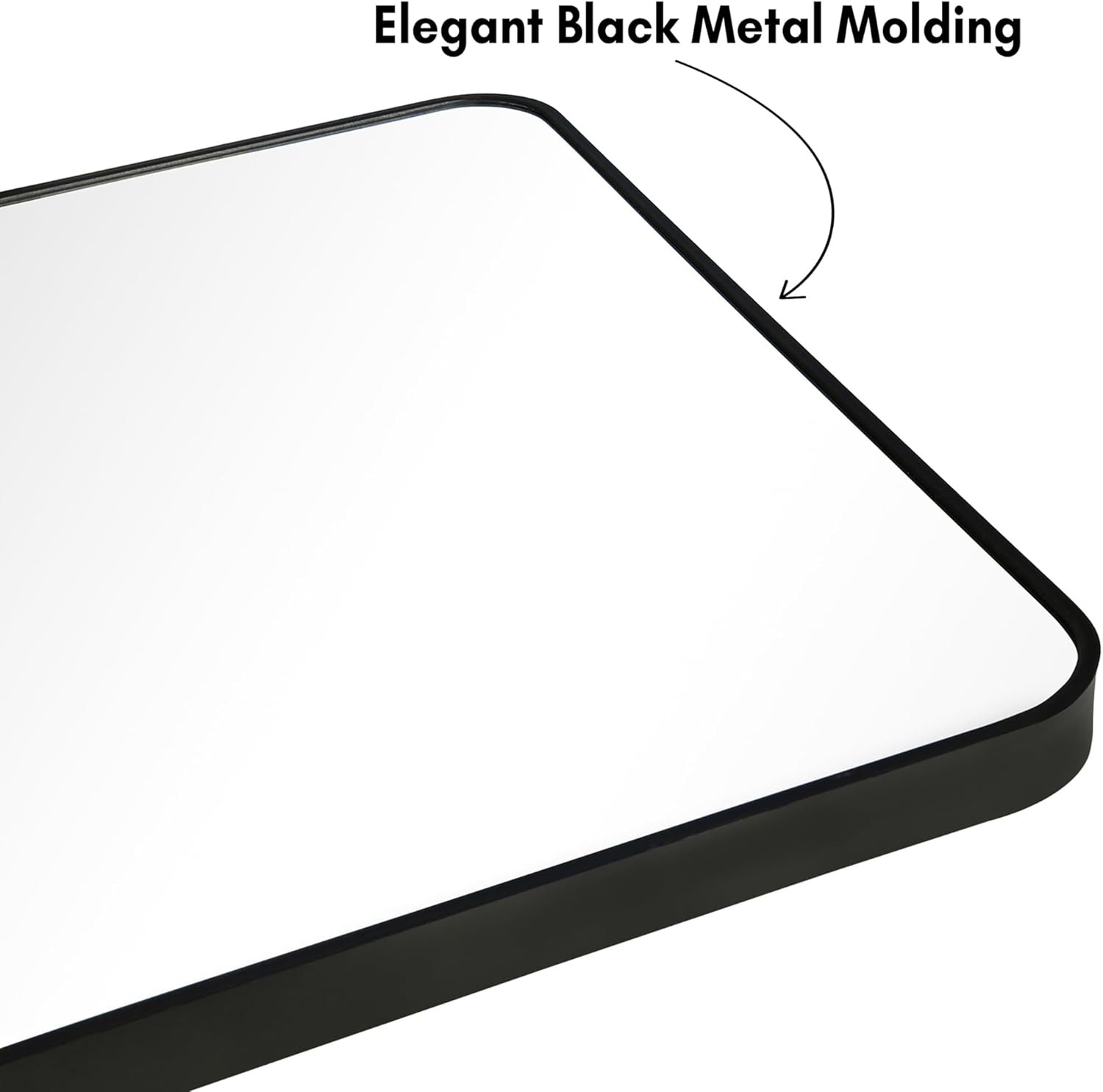 Americanflat Specchio Quadrato da Parete 80x80 cm, Nero - immagine 7