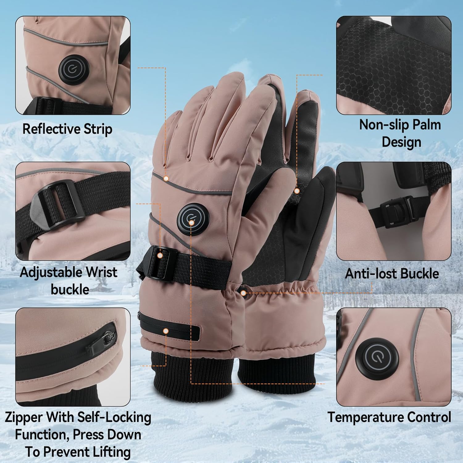 Guanti Riscaldati Ricaricabili 5000mAh Touchscreen - immagine 3