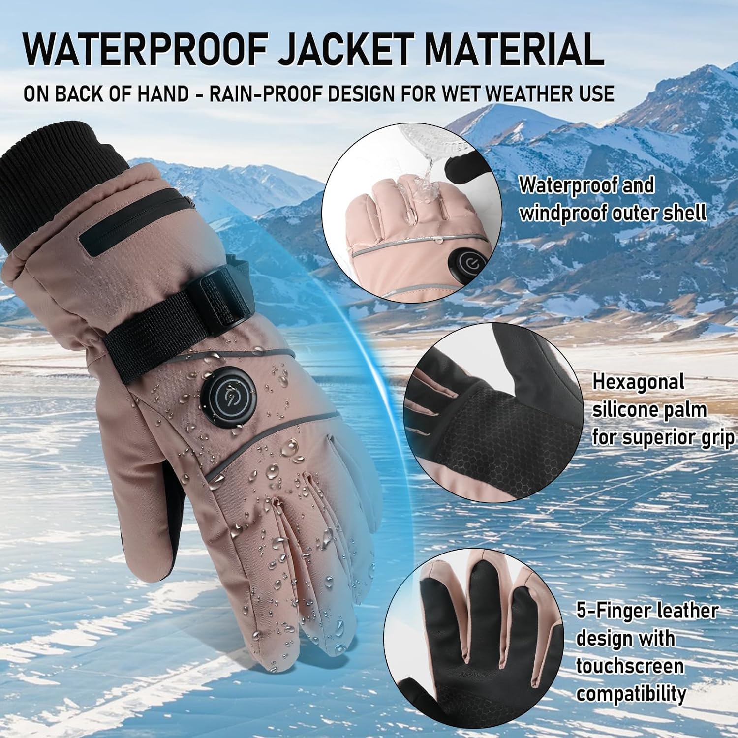 Guanti Riscaldati Ricaricabili 5000mAh Touchscreen - immagine 6