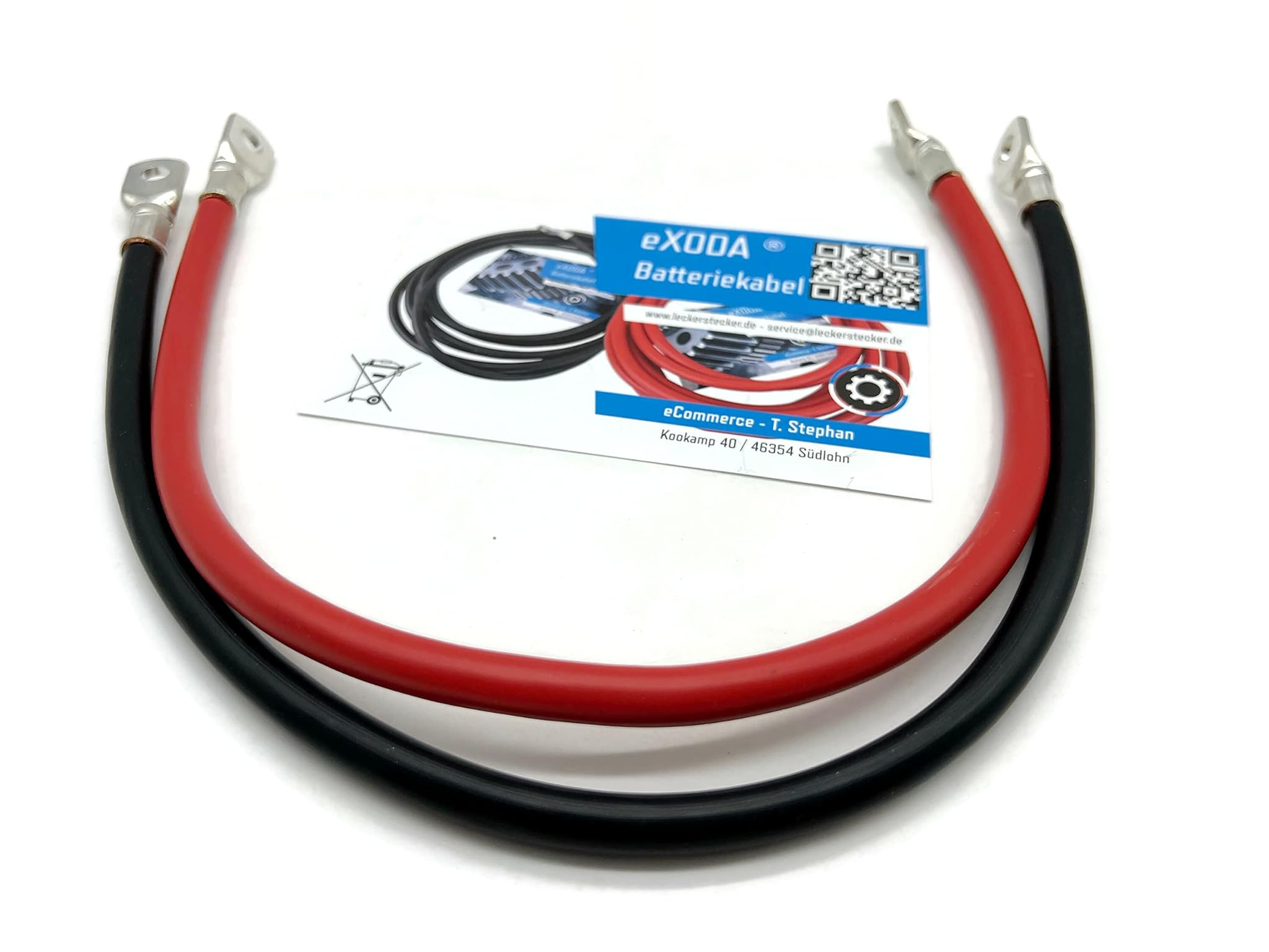 Exoda Cavo Batteria 50cm 50 mm² Rame M8