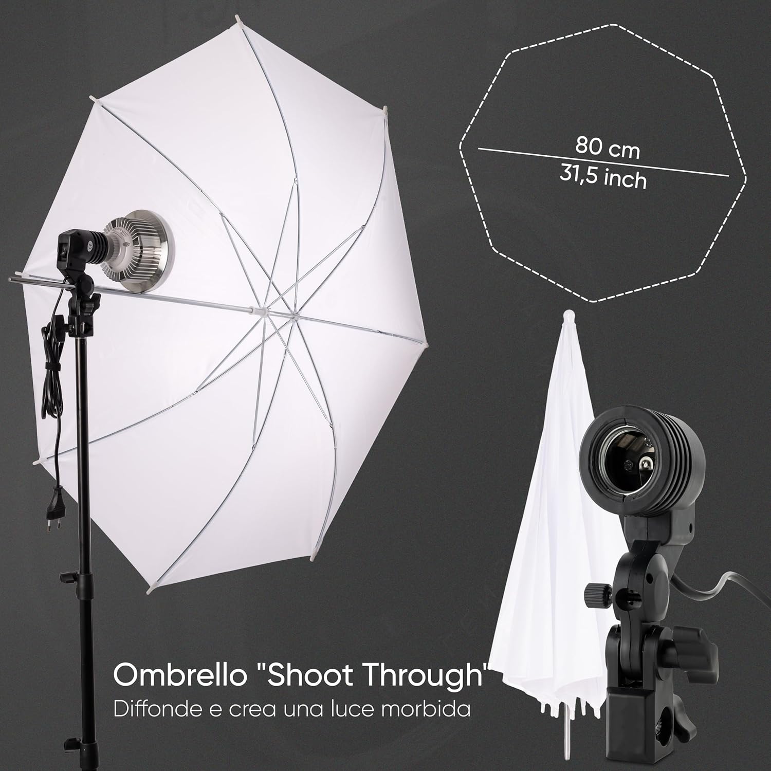 Pixetool Set Studio Fotografico Softbox e Green Screen - immagine 8