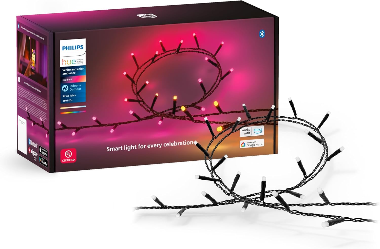 Philips Hue White and Color Ambiance Festavia - Stringa Luci